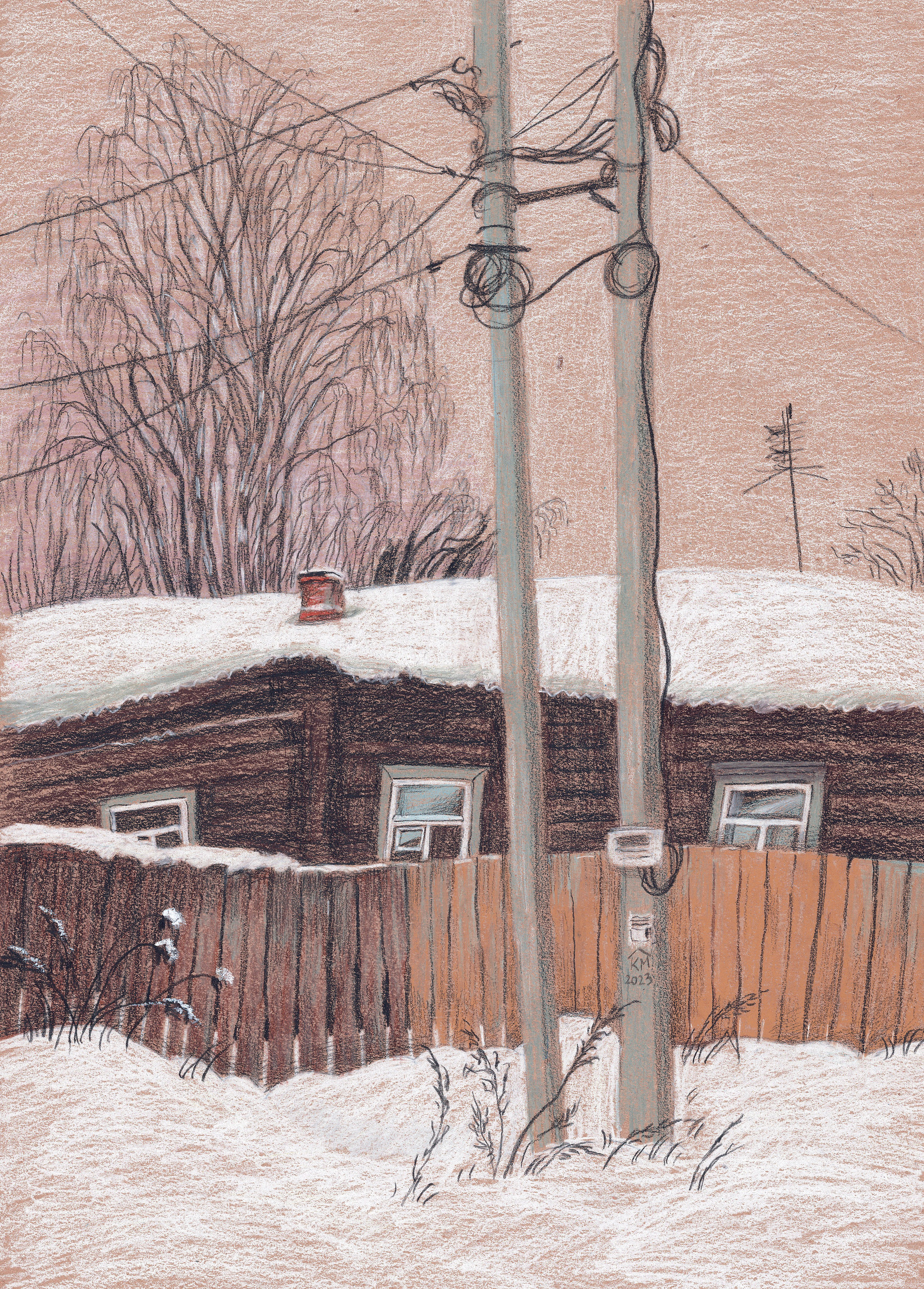 Домики. Художник Карина Милосердова