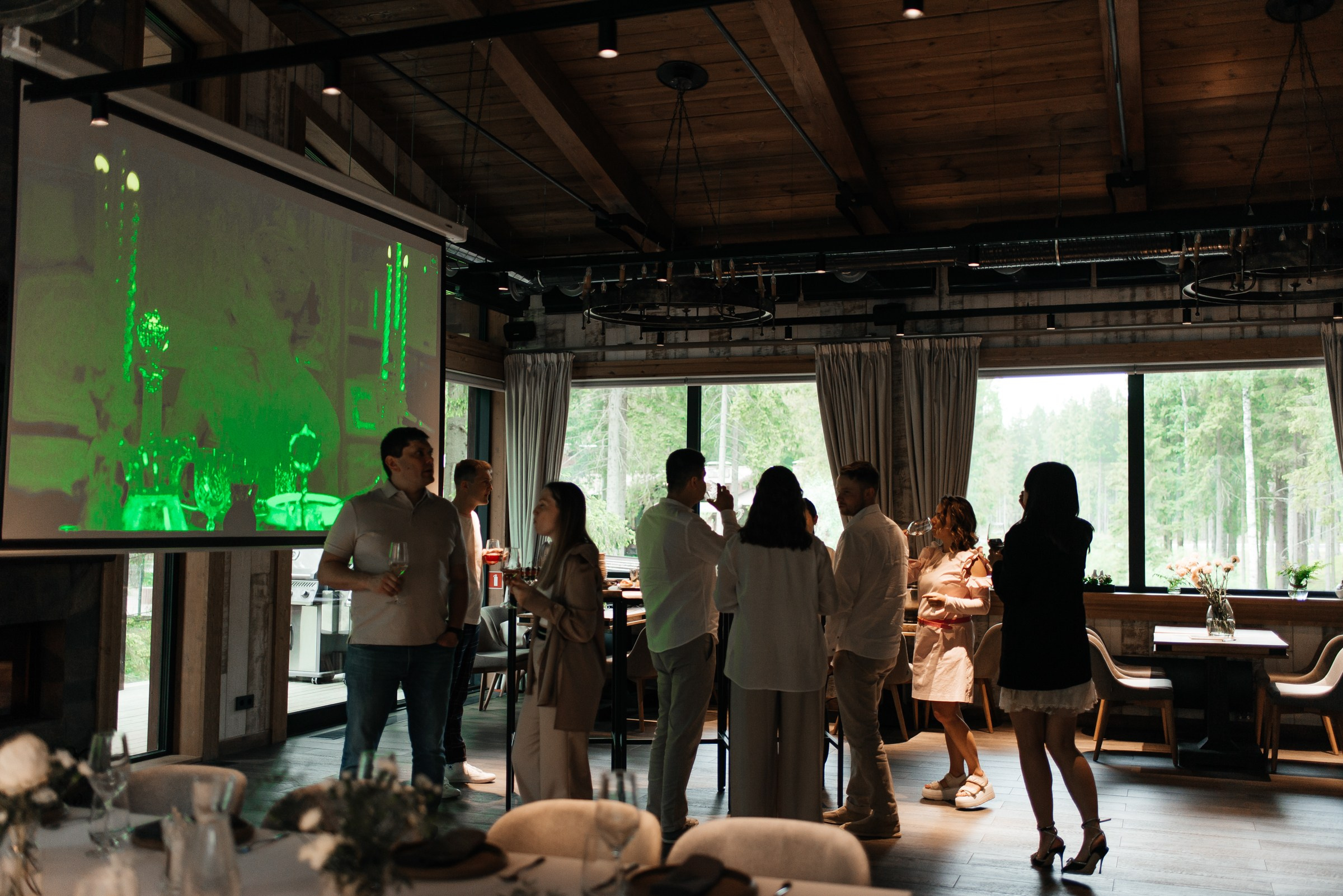 свадебный ужин в ресторане Чаща в Охта парке