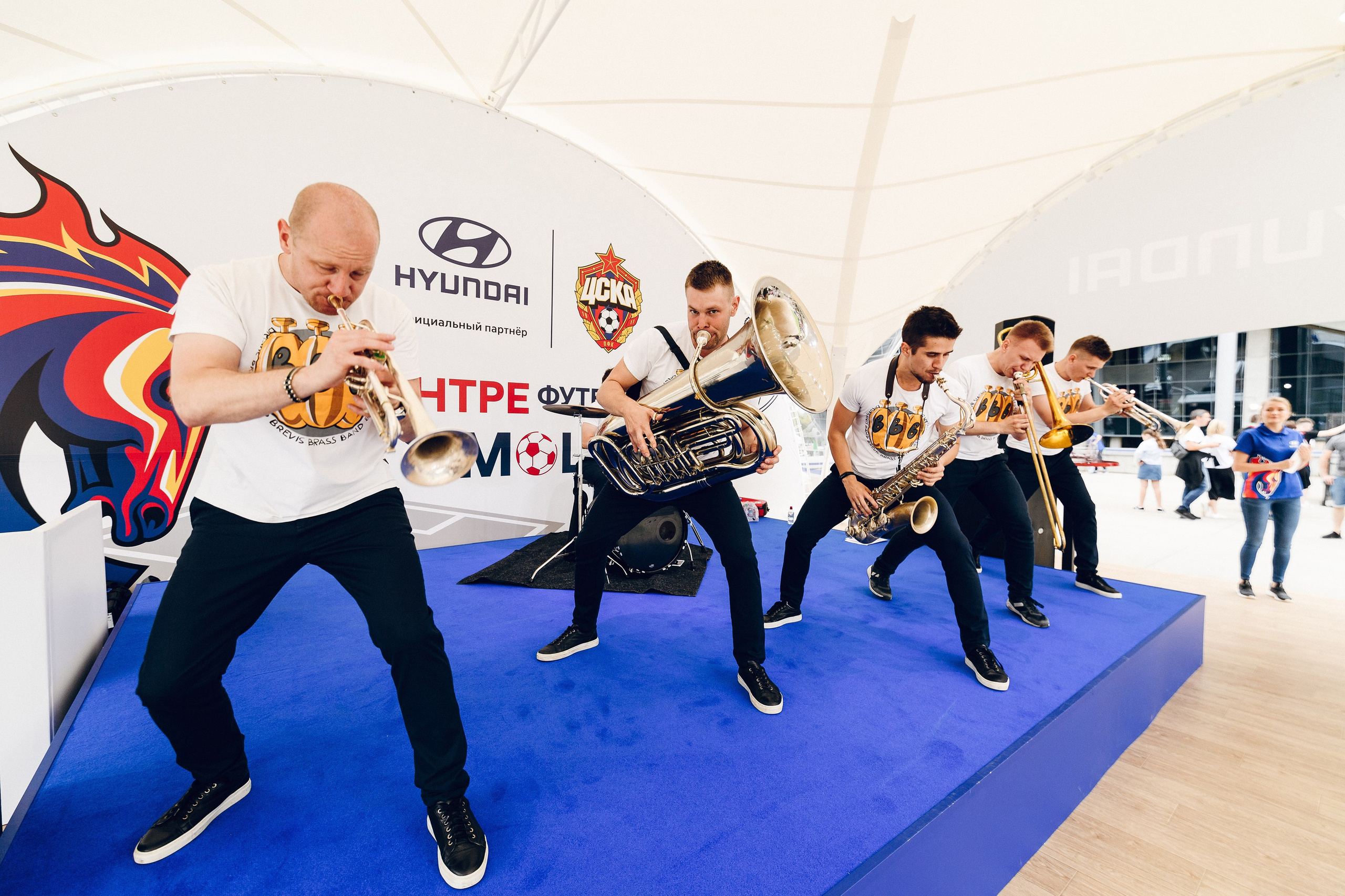 ПФК ЦСКА vs Hyundai. Активации на стадионе. Фотограф Сергей Бойко Москва