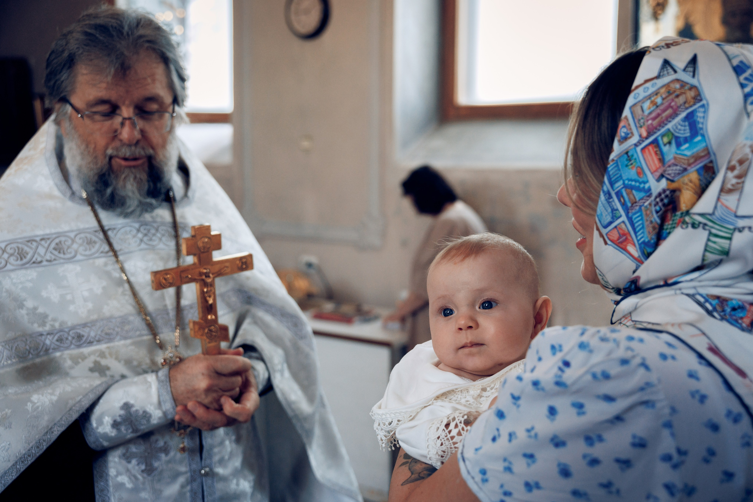Крещение в Елоховском Богоявленном соборе. Профессиональный фотограф в Москве и Мо Мария Шантарёва