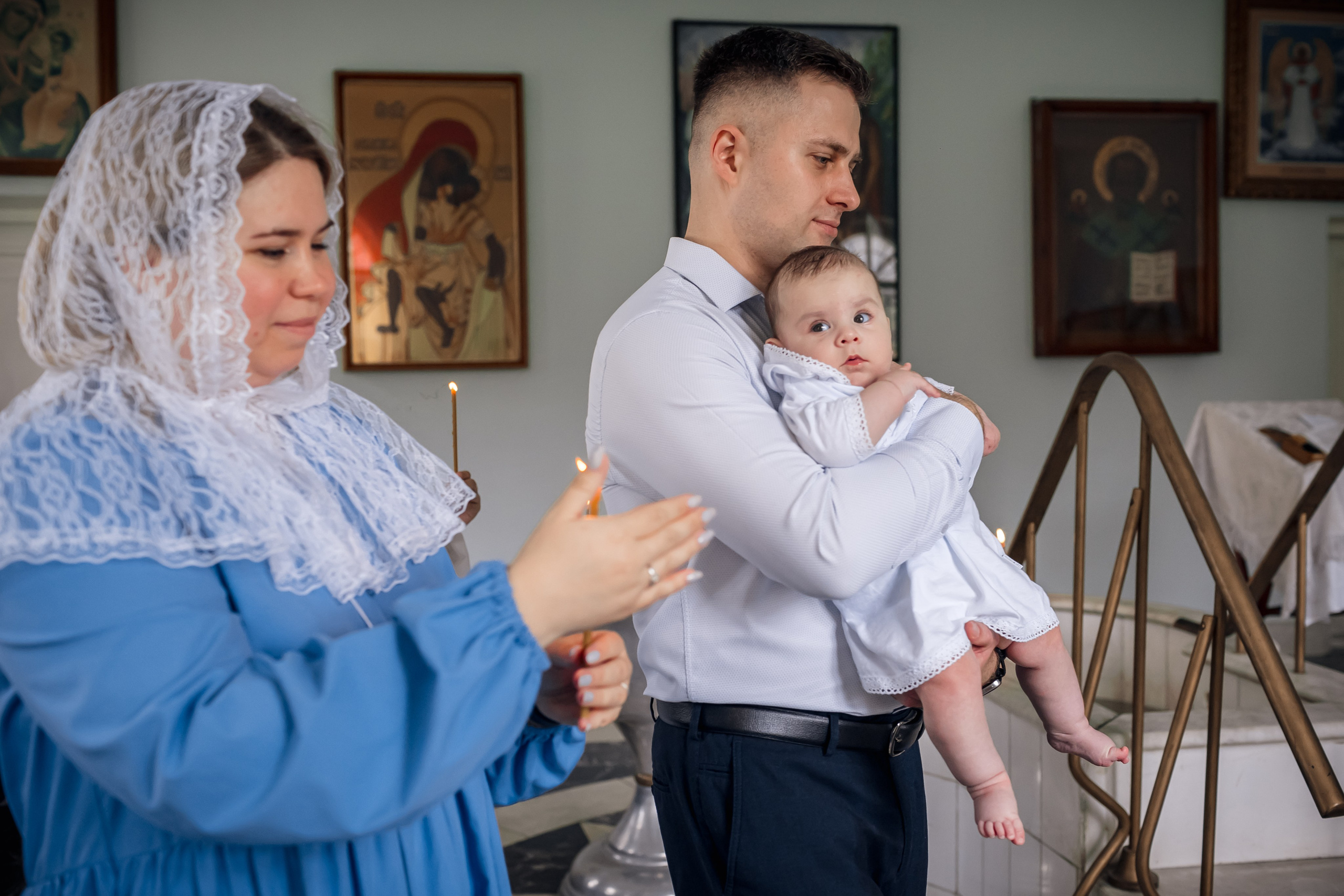 Крещение в Храме Влахернской иконы Божией Матери в Кузьминках. Профессиональный фотограф в Москве и Мо Мария Шантарёва