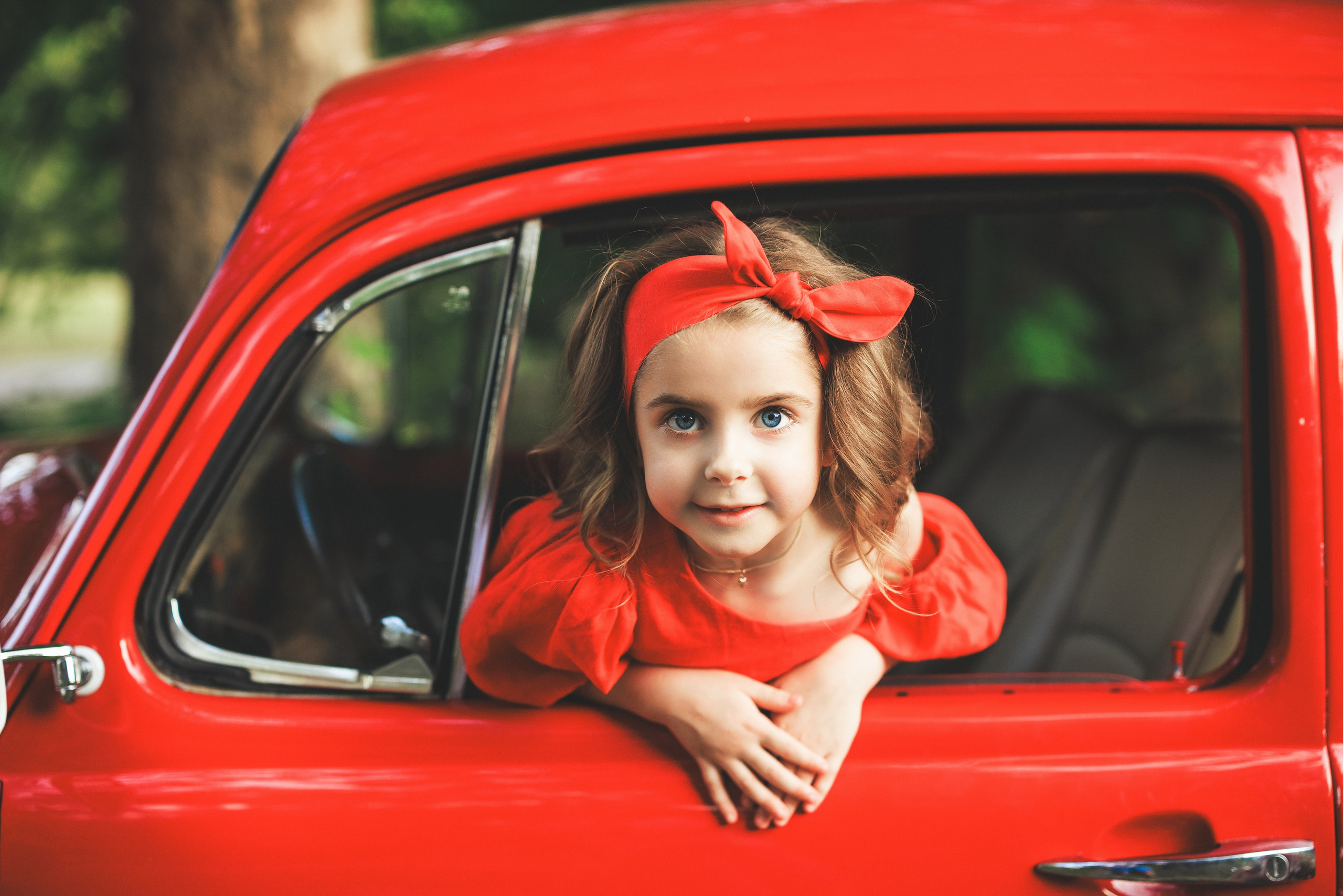 Летняя фотосессия с арбузами и ретро автомобилем. Семейный и детский фотограф в Краснодаре Анна Трашкова