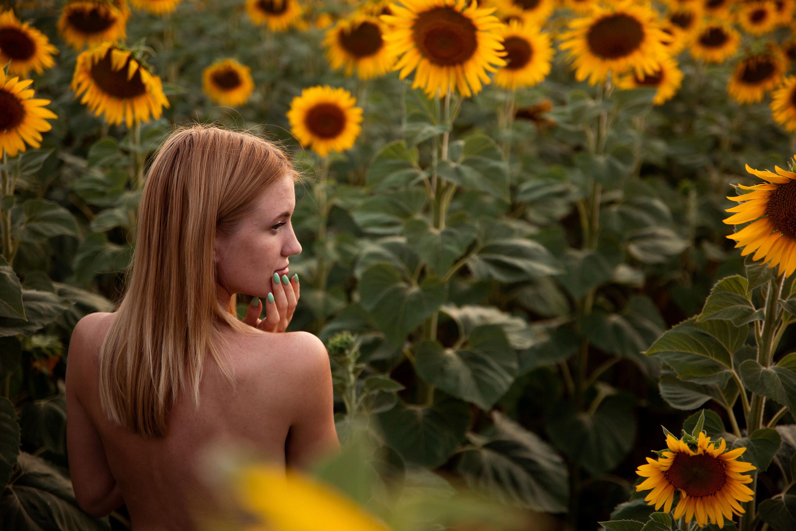 Таня и море подсолнухов. Фотограф Ступино, Коломна, Москва