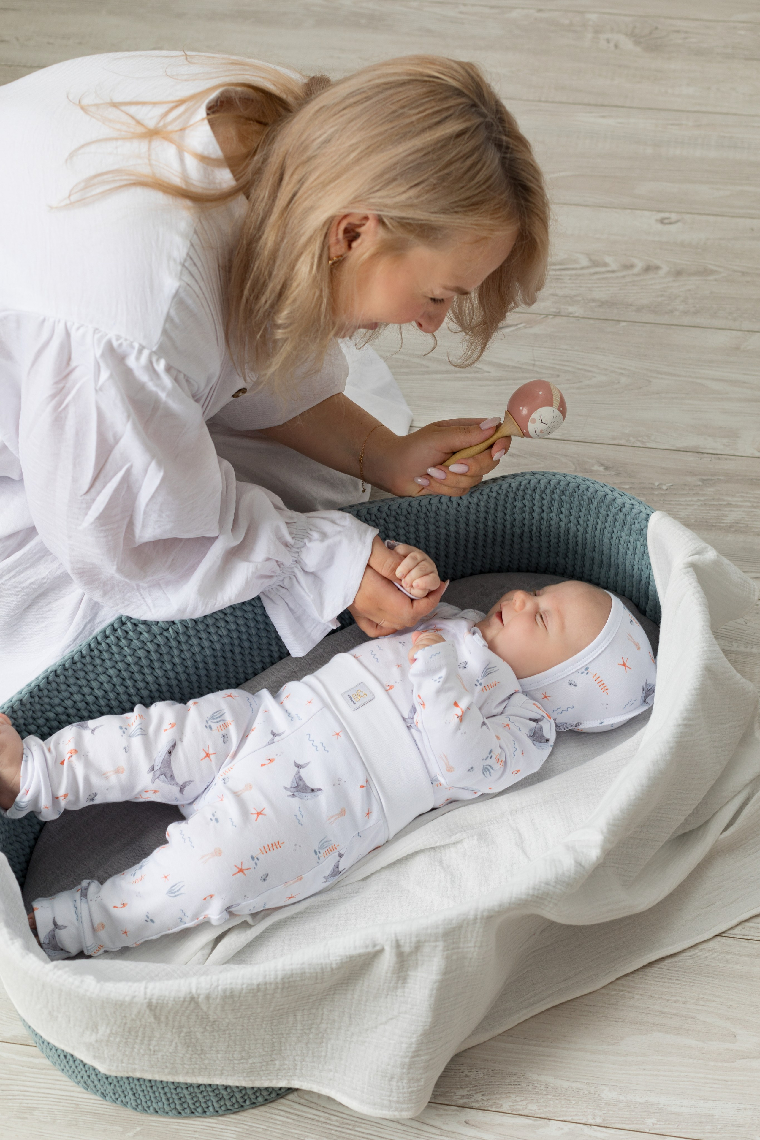 Фотосессия одежды для новорожденных детей. Детский и контент фотограф Надя Волкова Санкт-Петербург