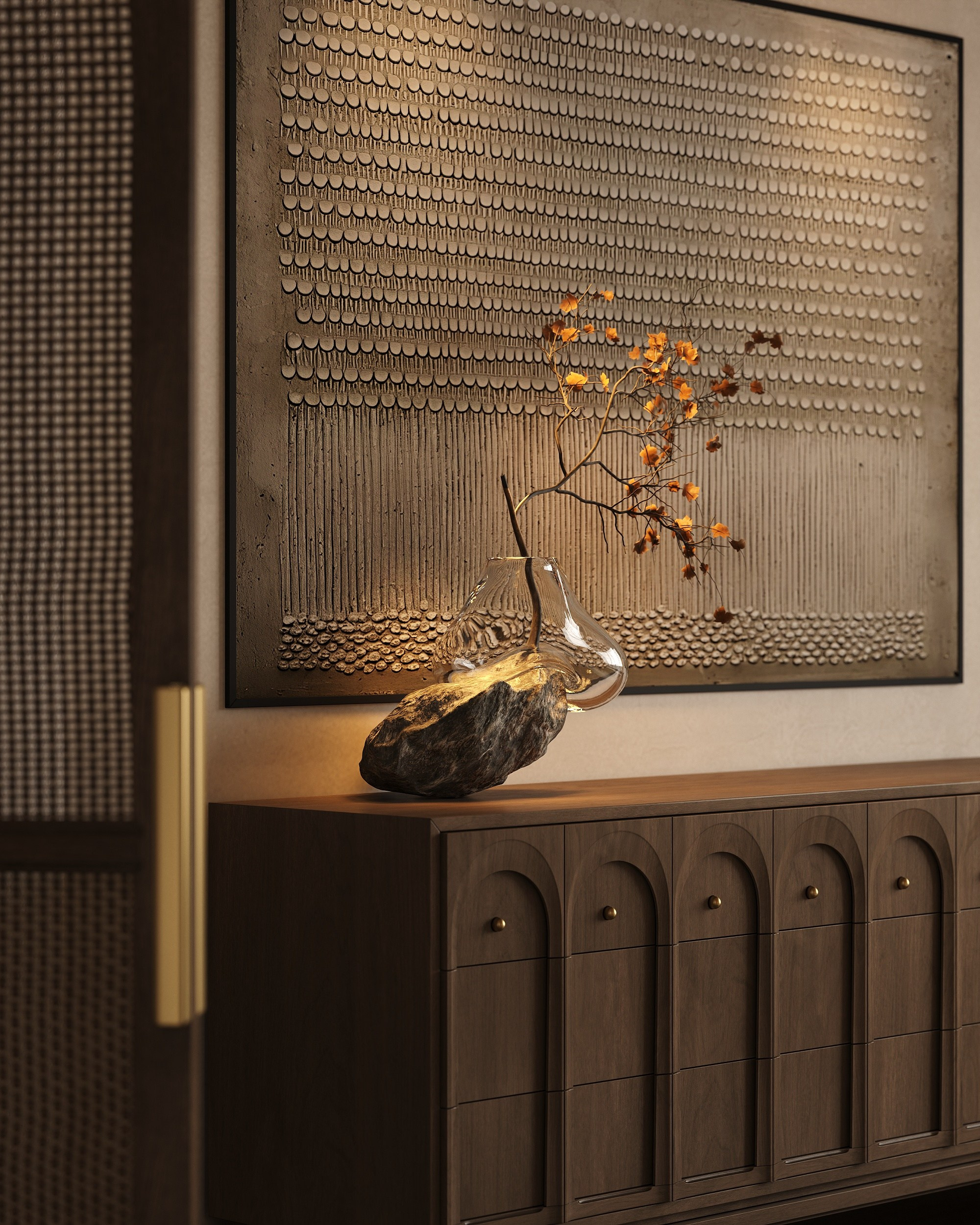 Cozy bedroom. Solovets visualization