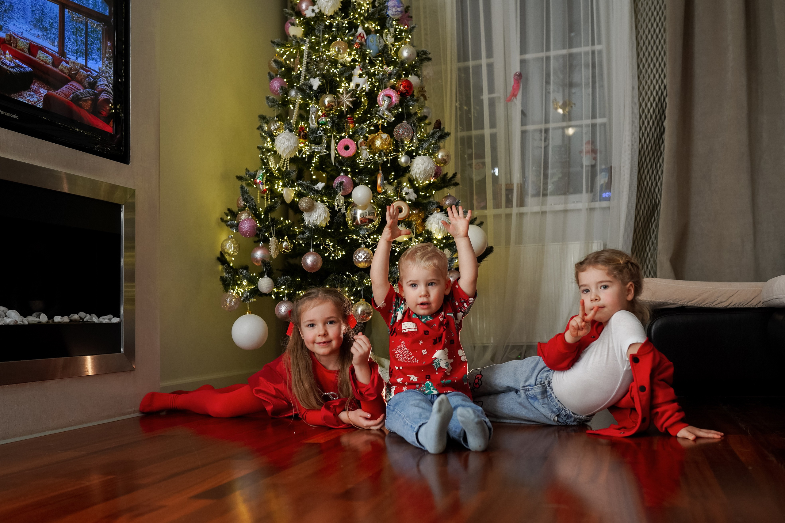 Встреча Деда Мороза. Семейный lifestyle фотограф Наталья Разгуляева в Москве