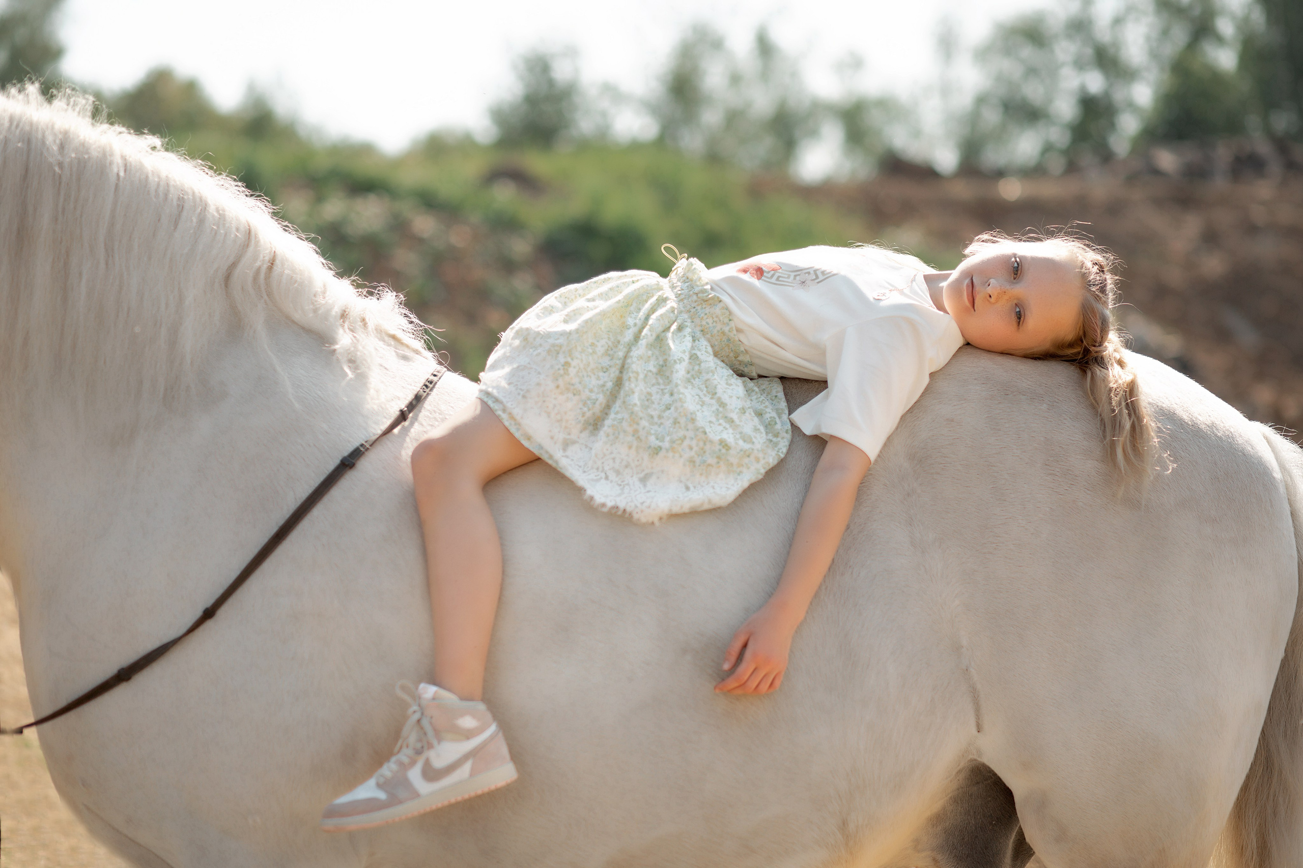 Мария и Воробей. Фотосессия с лошадьми в Нижнем Новгороде