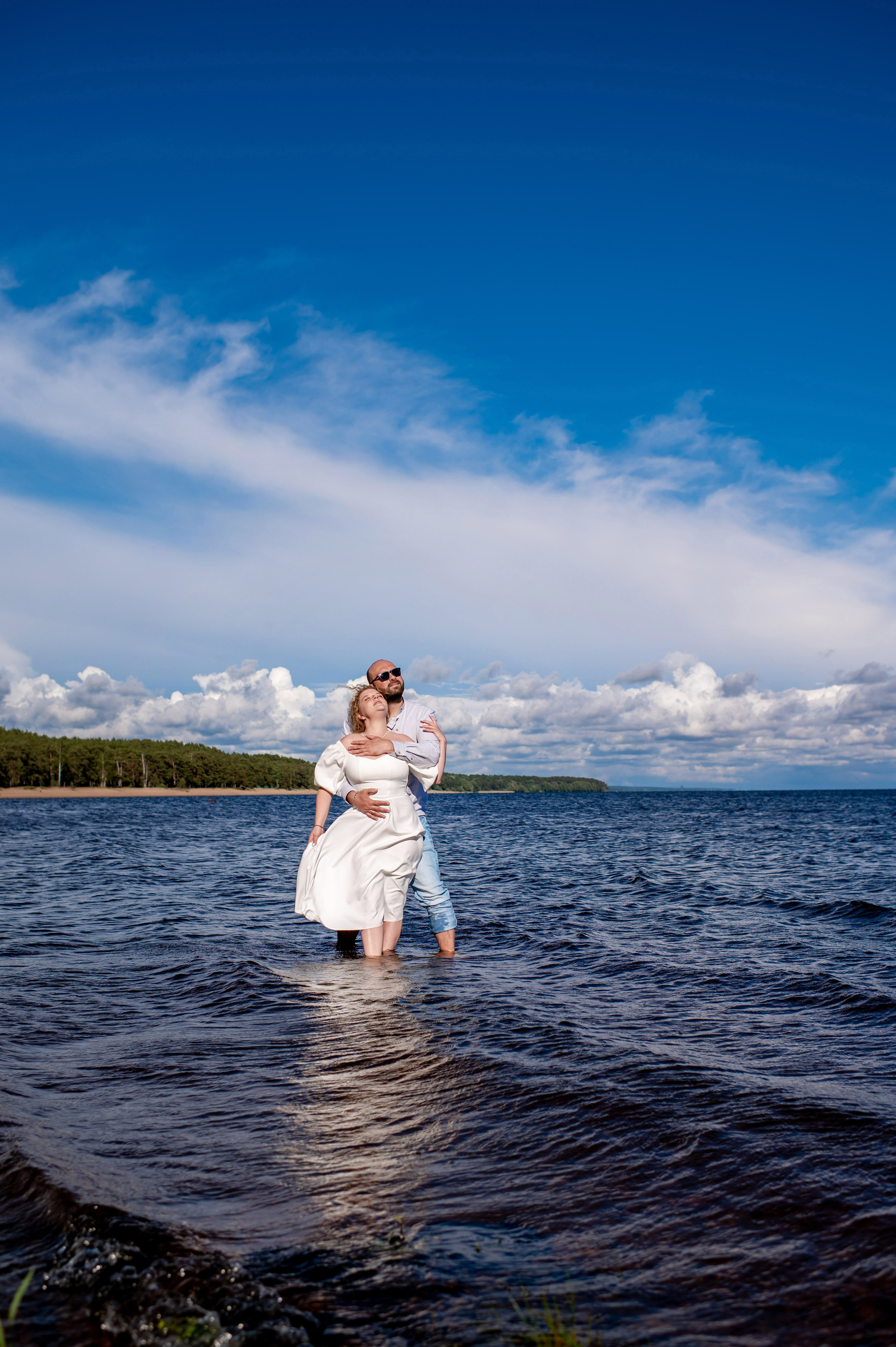 Станислав и Анастасия (нестандартная свадебная фотосессия в лесу и на Финском заливе). Портретный, семейный и свадебный фотограф в Санкт-Петербурге и в Пушкине Ширяев Денис