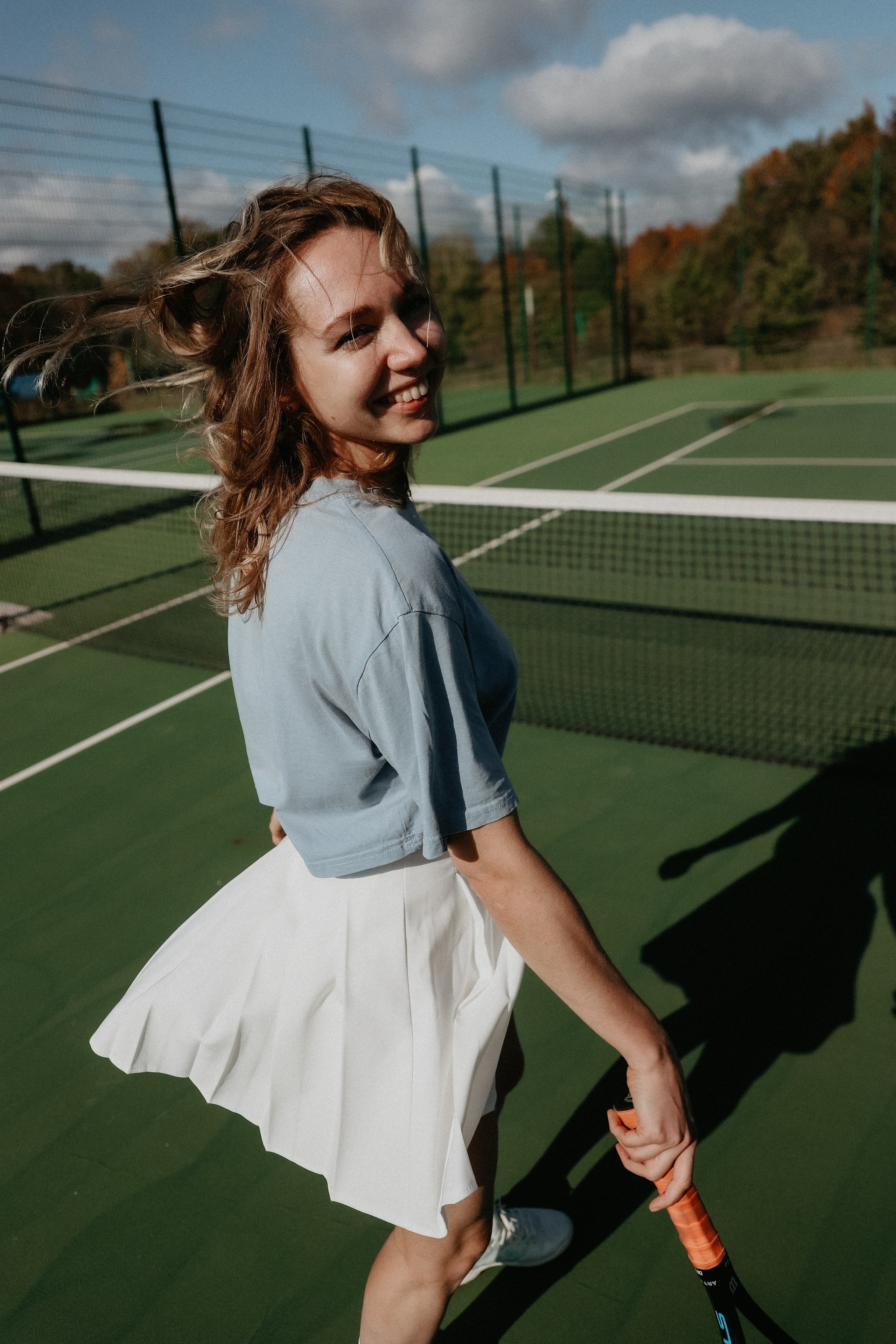 Фотосессия Марии на теннисном корте. Фотограф Иннополис Казань