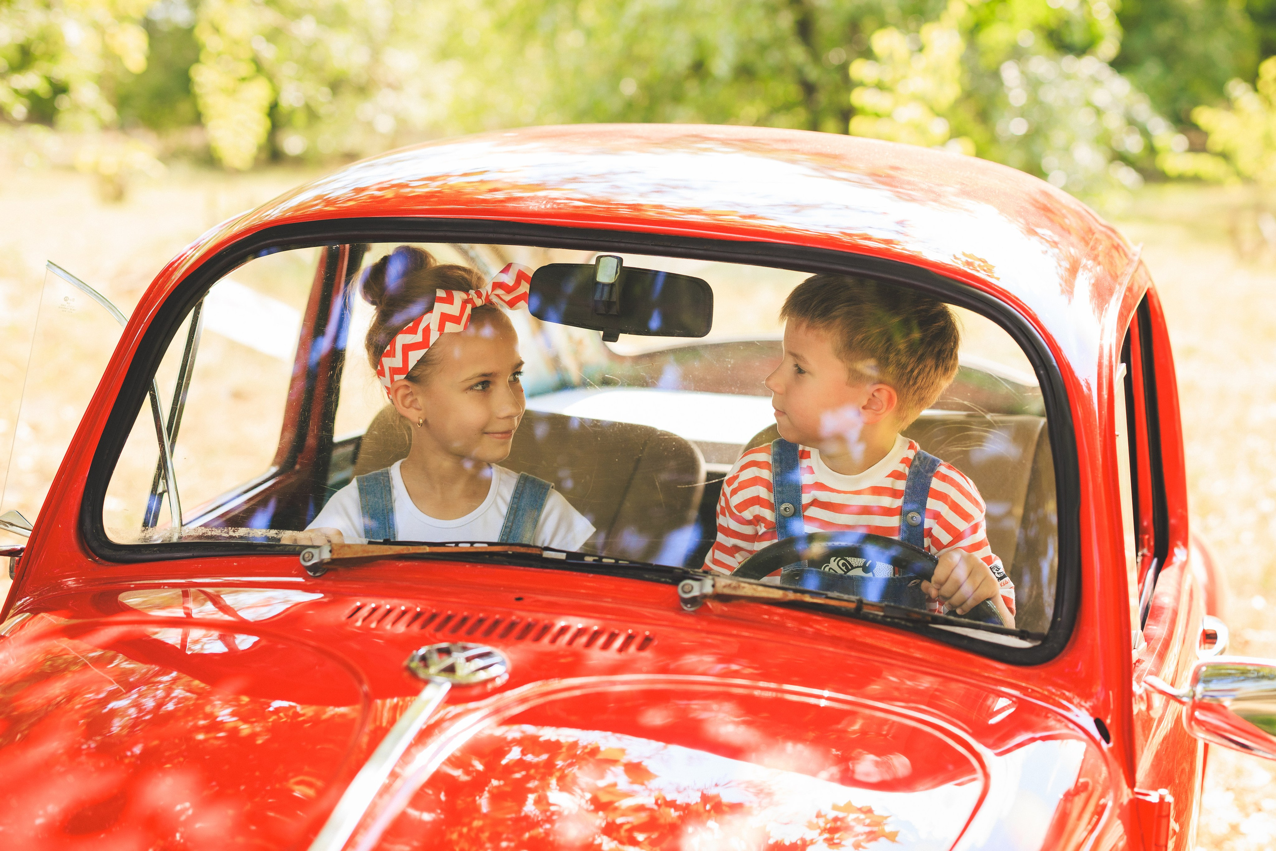Летняя фотосессия с арбузами и ретро автомобилем. Семейный и детский фотограф в Краснодаре Анна Трашкова