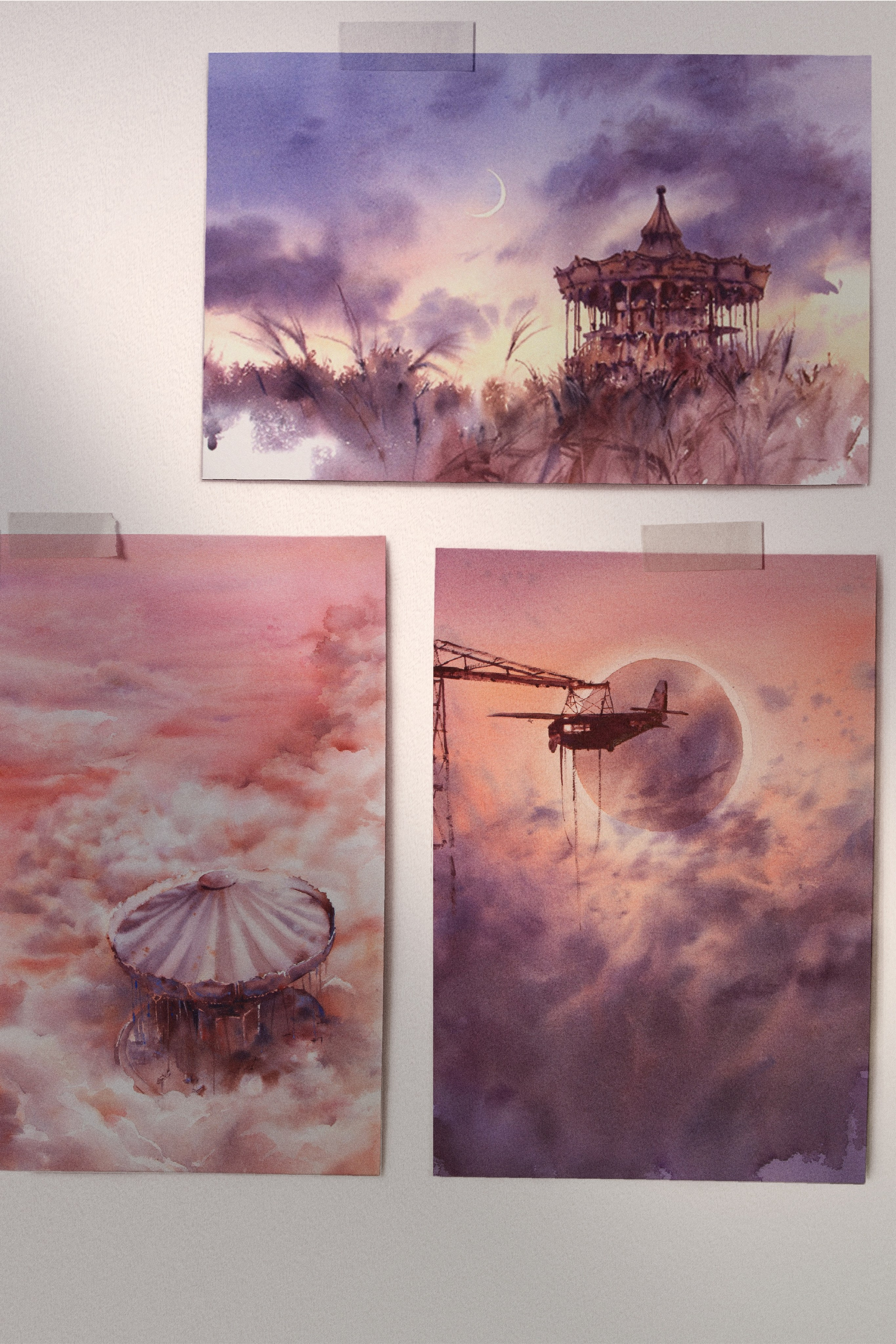 2020-2022 Watercolor series “Another day”