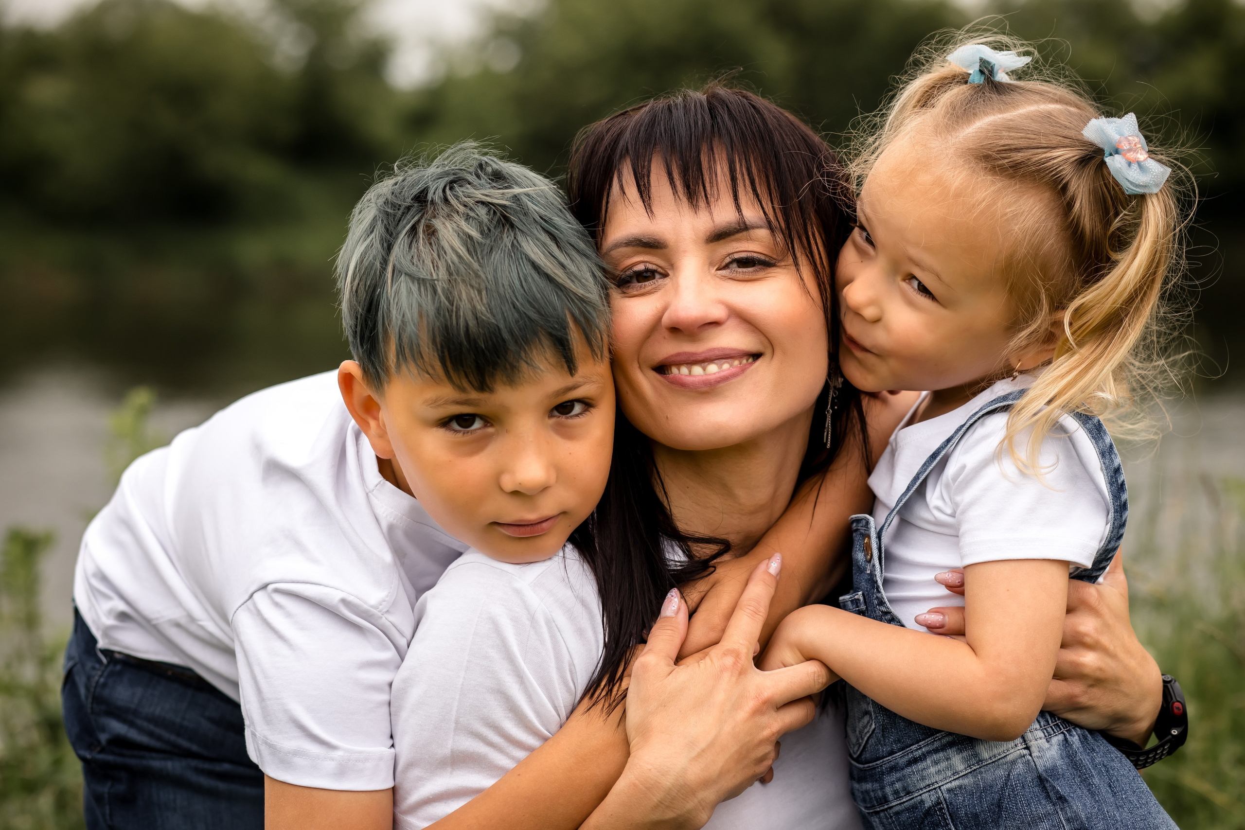 Катя с детками