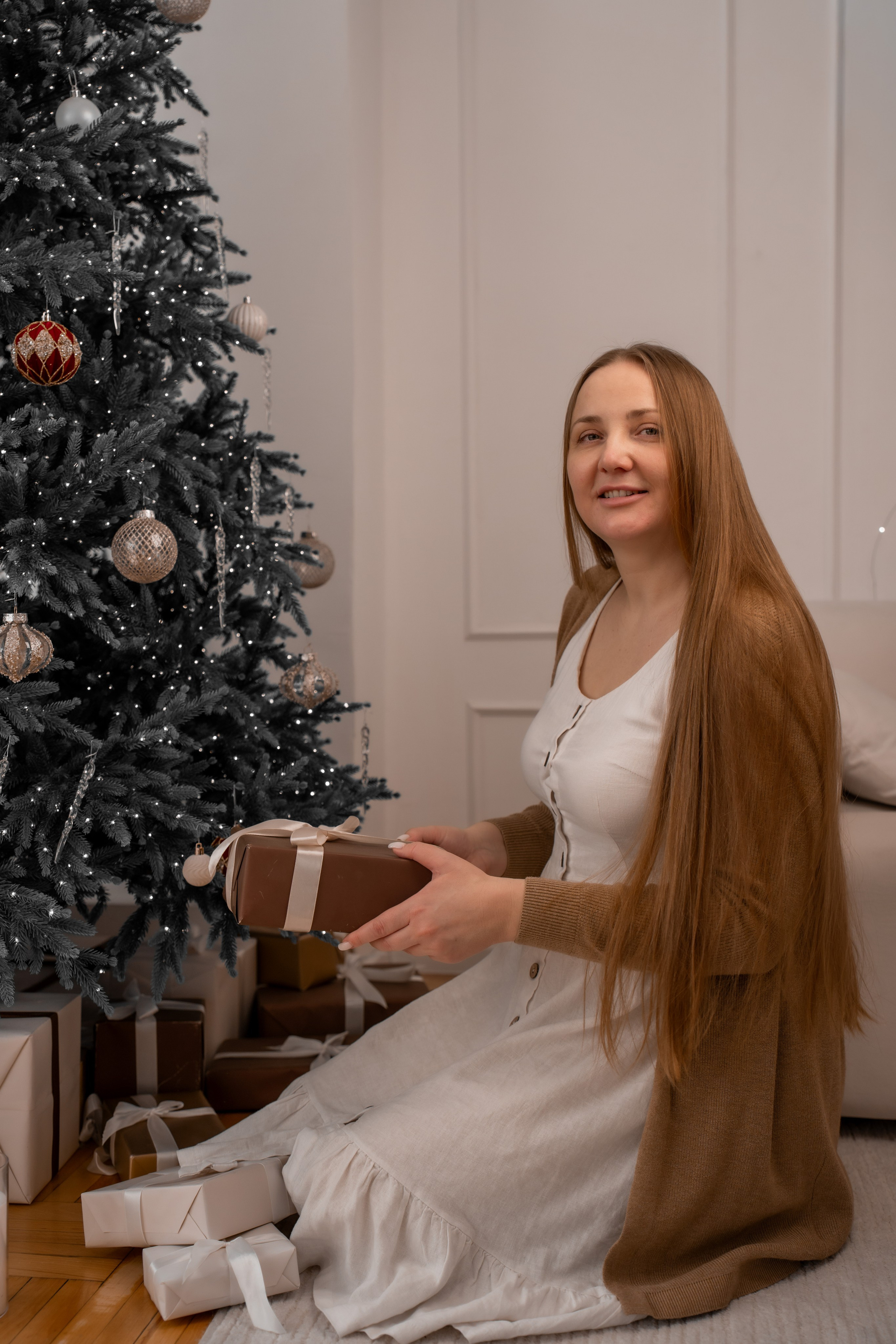 Новогодняя съемка Галя+Джон+Ладушка. Фотограф в Ростове-на-Дону Елизаваета Маковей