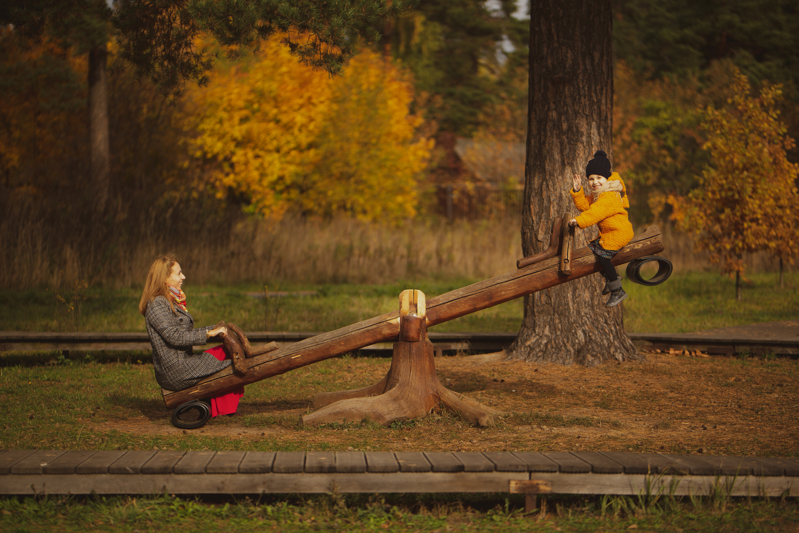 Осень. Мама и дочь. Свадебный и семейный фотограф Москва Видное Домодедово