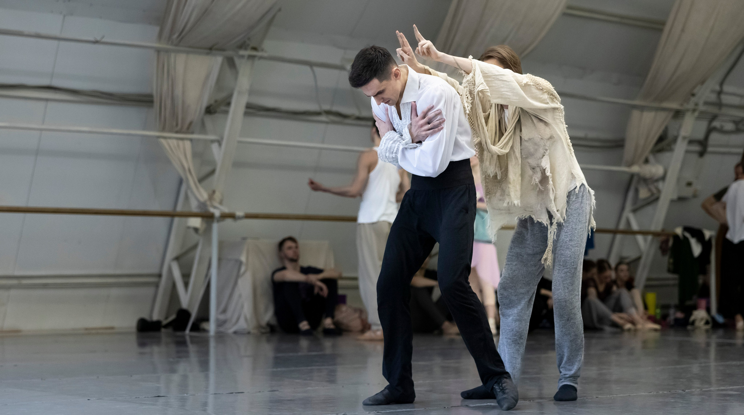 Репетиция балета «Пушкин. Сны после жизни» — театр Касаткиной и Василёва. Балетный фотограф Москва Майоров Николай