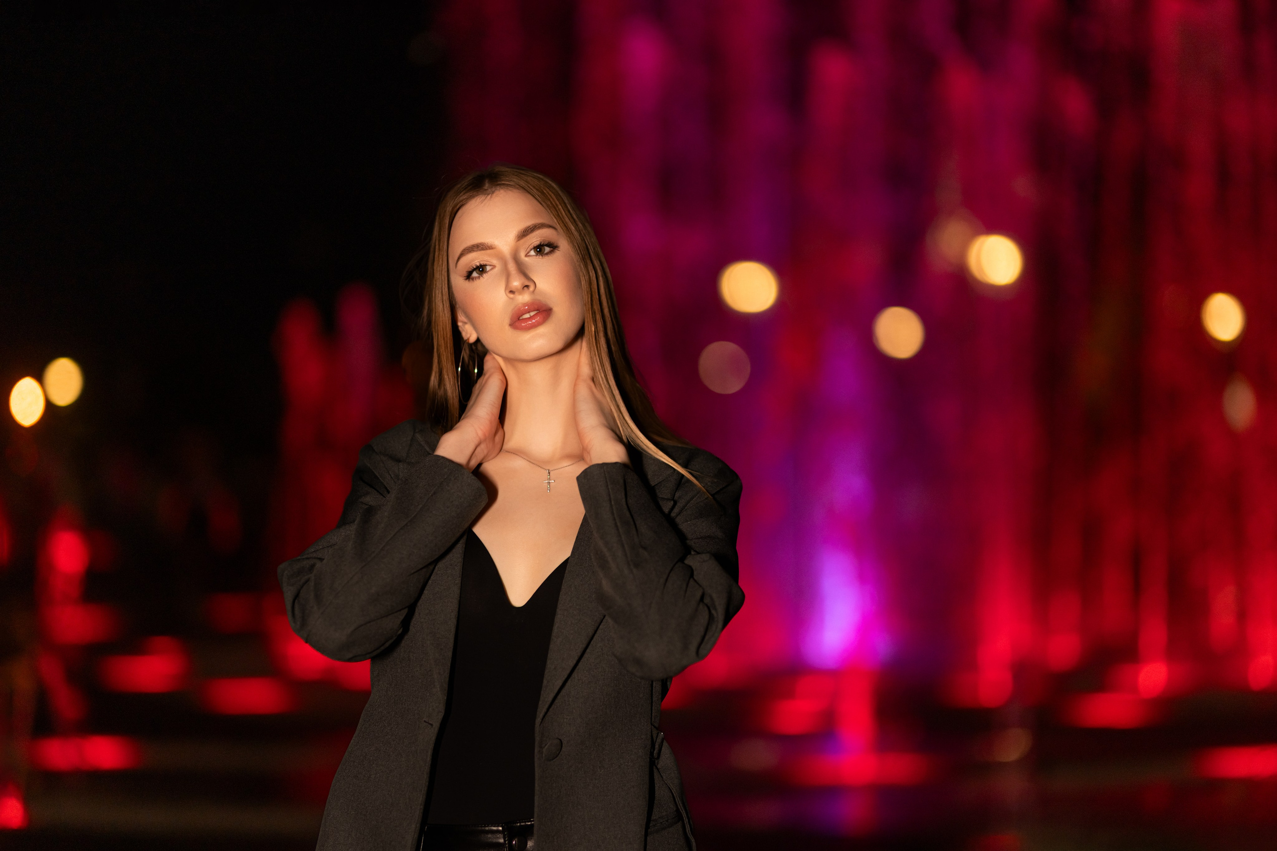 Ночная съемка с Ксенией на улицах Воронежа в формате для «себя». Дмитрий Шульгин, портретный фотограф в Воронеже