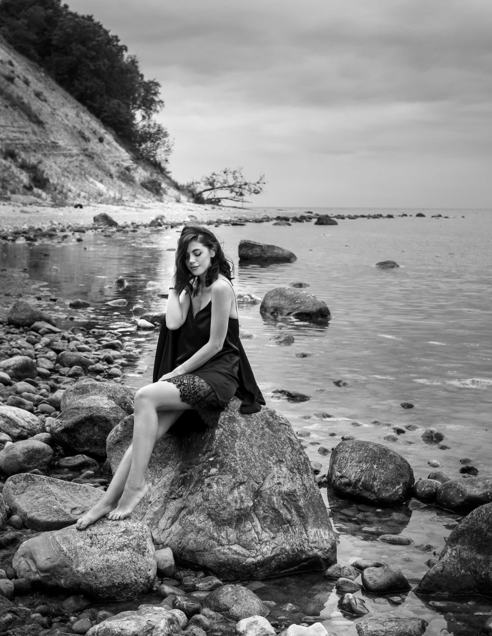 Черно-белый портрет. Фотостудия «Gelios». Фотосессии в Калининграде