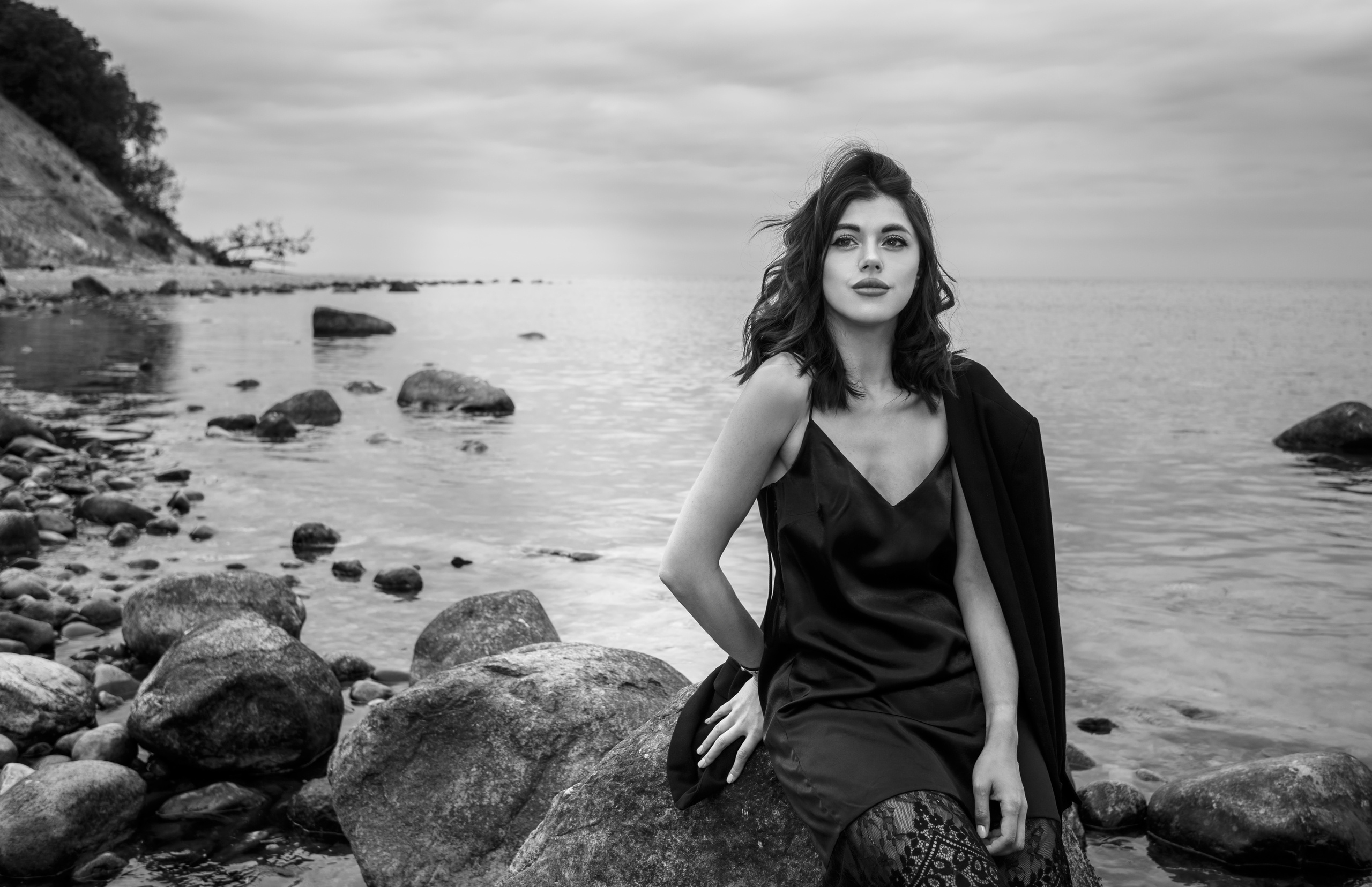 Черно-белый портрет. Фотостудия «Gelios». Фотосессии в Калининграде