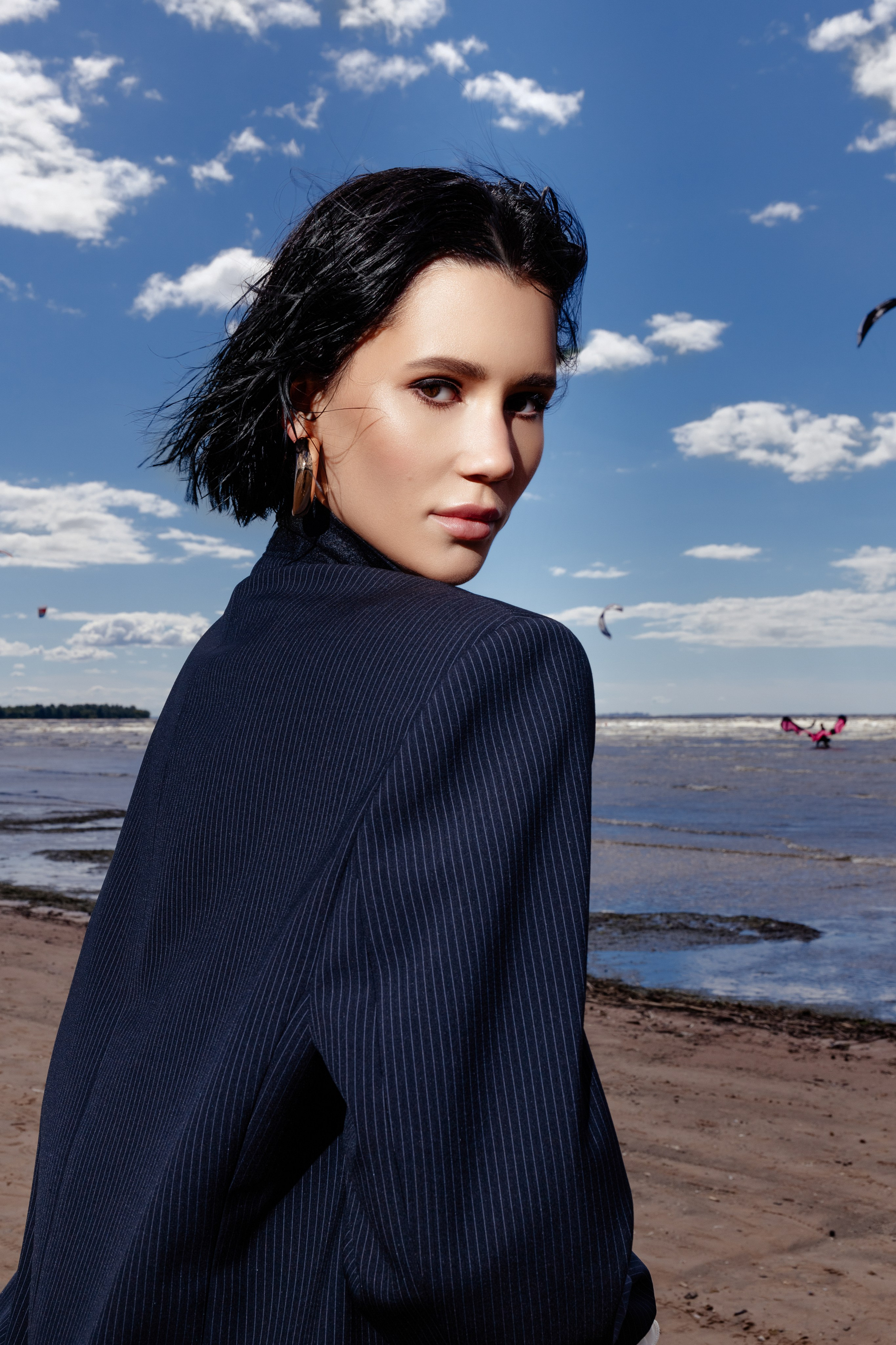 Летняя fashion-съёмка в Петербурге — на Финском заливе