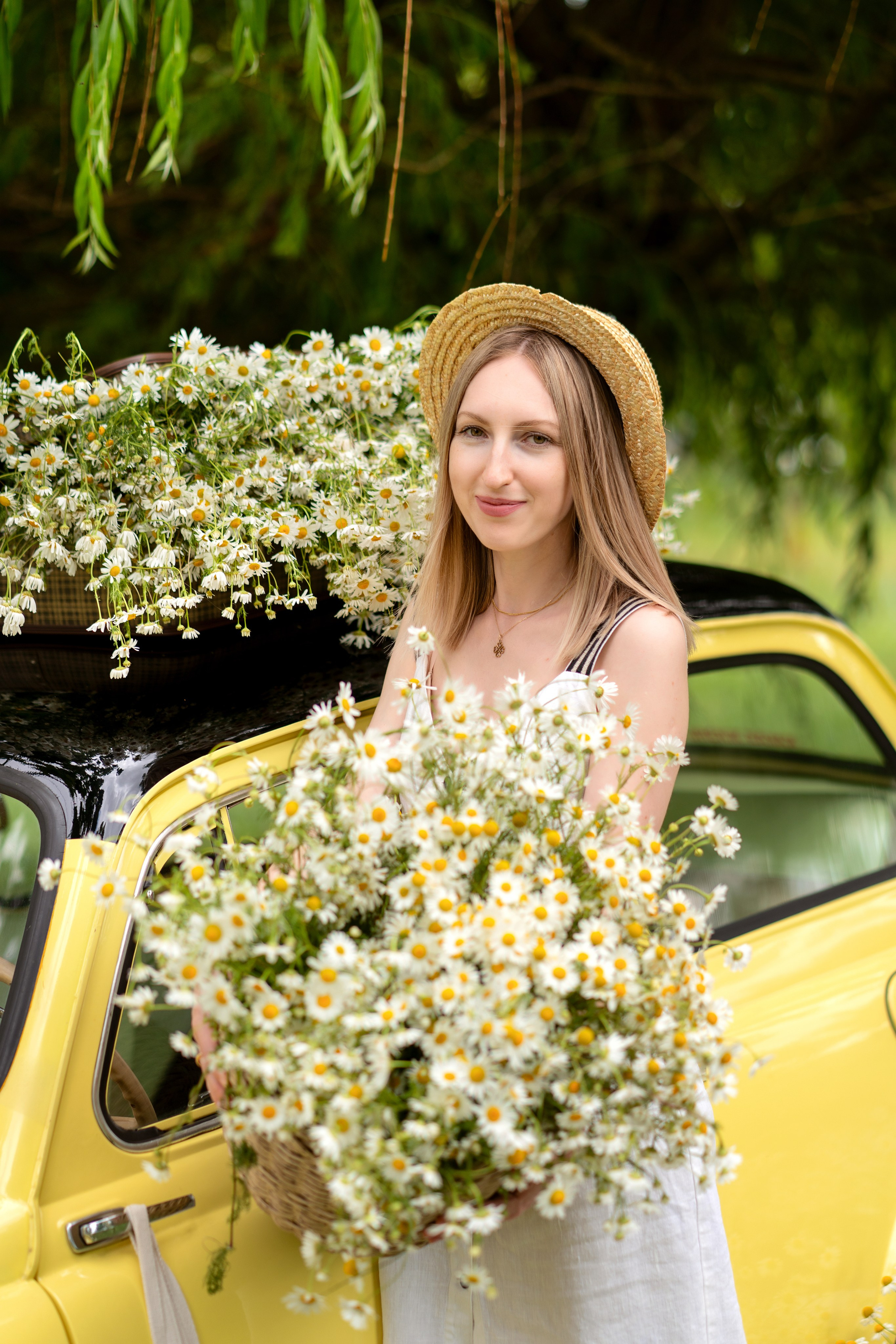 Фотодень Машина с ромашками. Семейный и свадебный фотограф Минск, Беларусь Анна Орловская