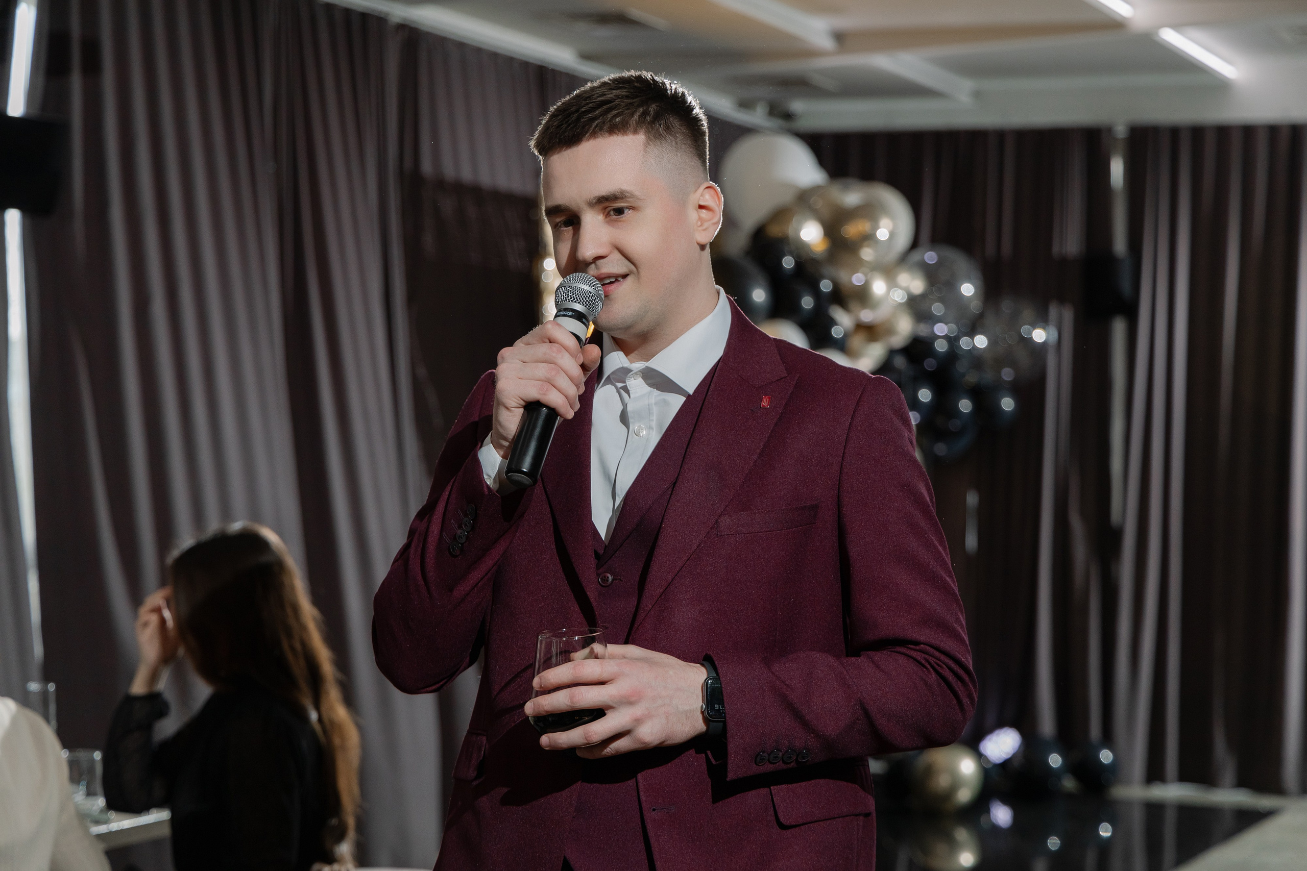 Фотосъемка юбилея в кафе BALDENINI в Минске. Свадебный фотограф в Минске/Беларуси Сергей Спиридонов