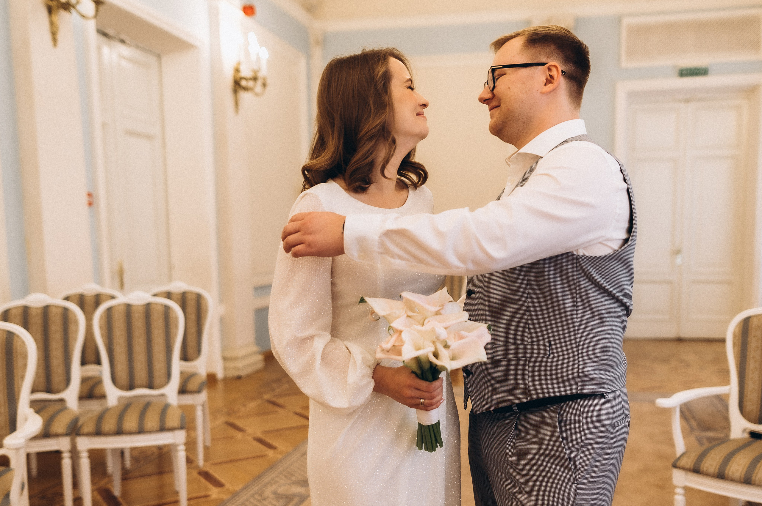 Загс+Оранжерея (камерная свадьба). Фотограф ПИТЕР СПБ Надежда Баранова