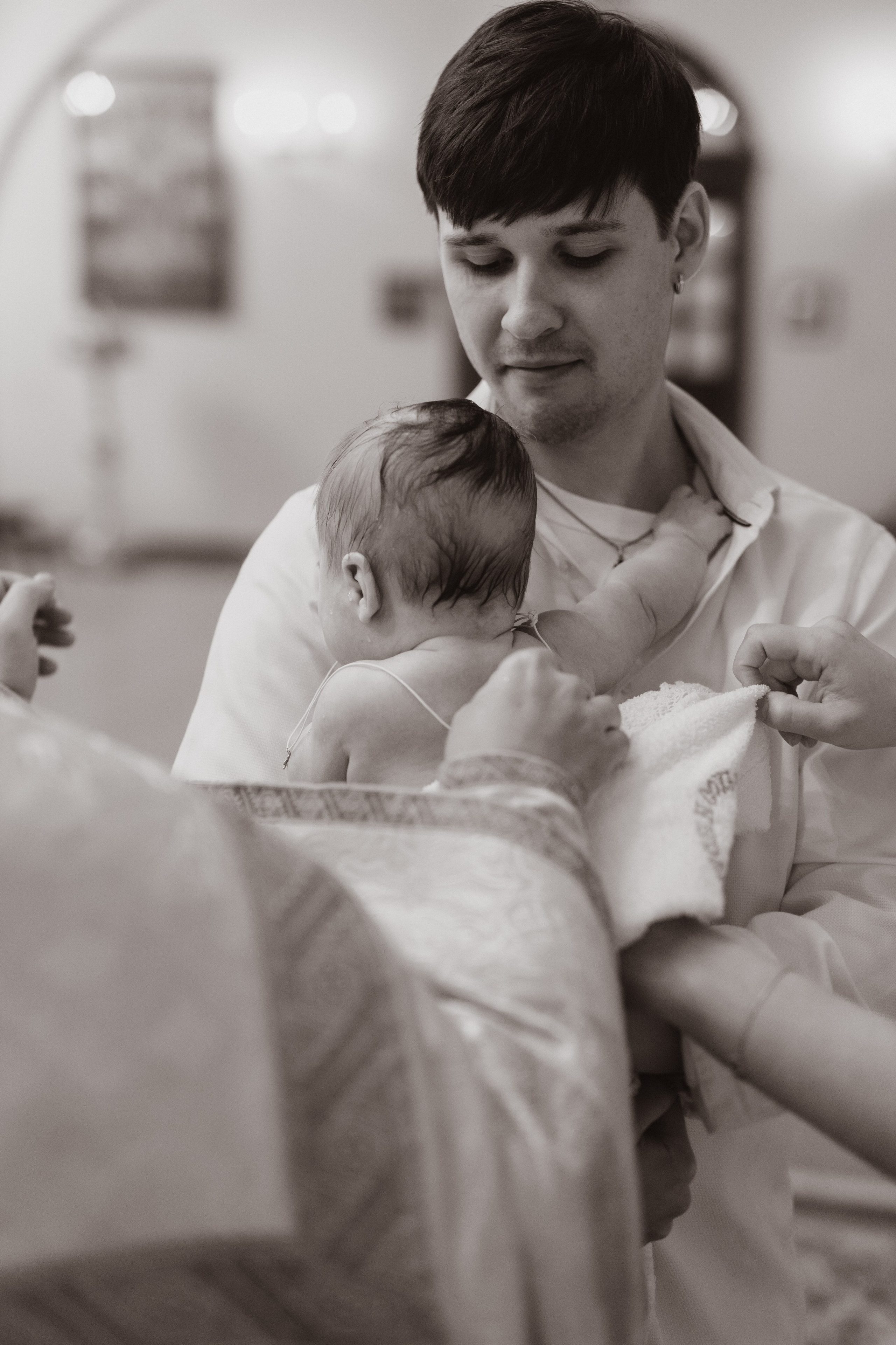 Таинство Крещения Саши. Фотограф новорождённых Newborn Москва