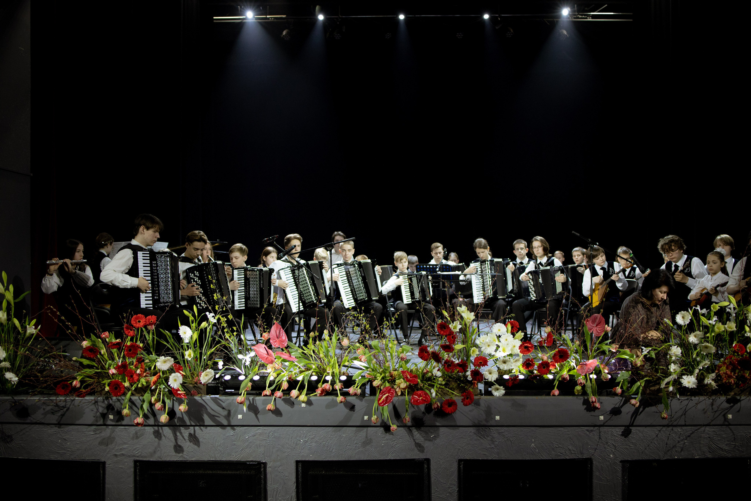 Оформление Отчетного концерта Музыкальной школы Глазунова. Оформление свадеб, декор свадеб Вера Маркова, Москва