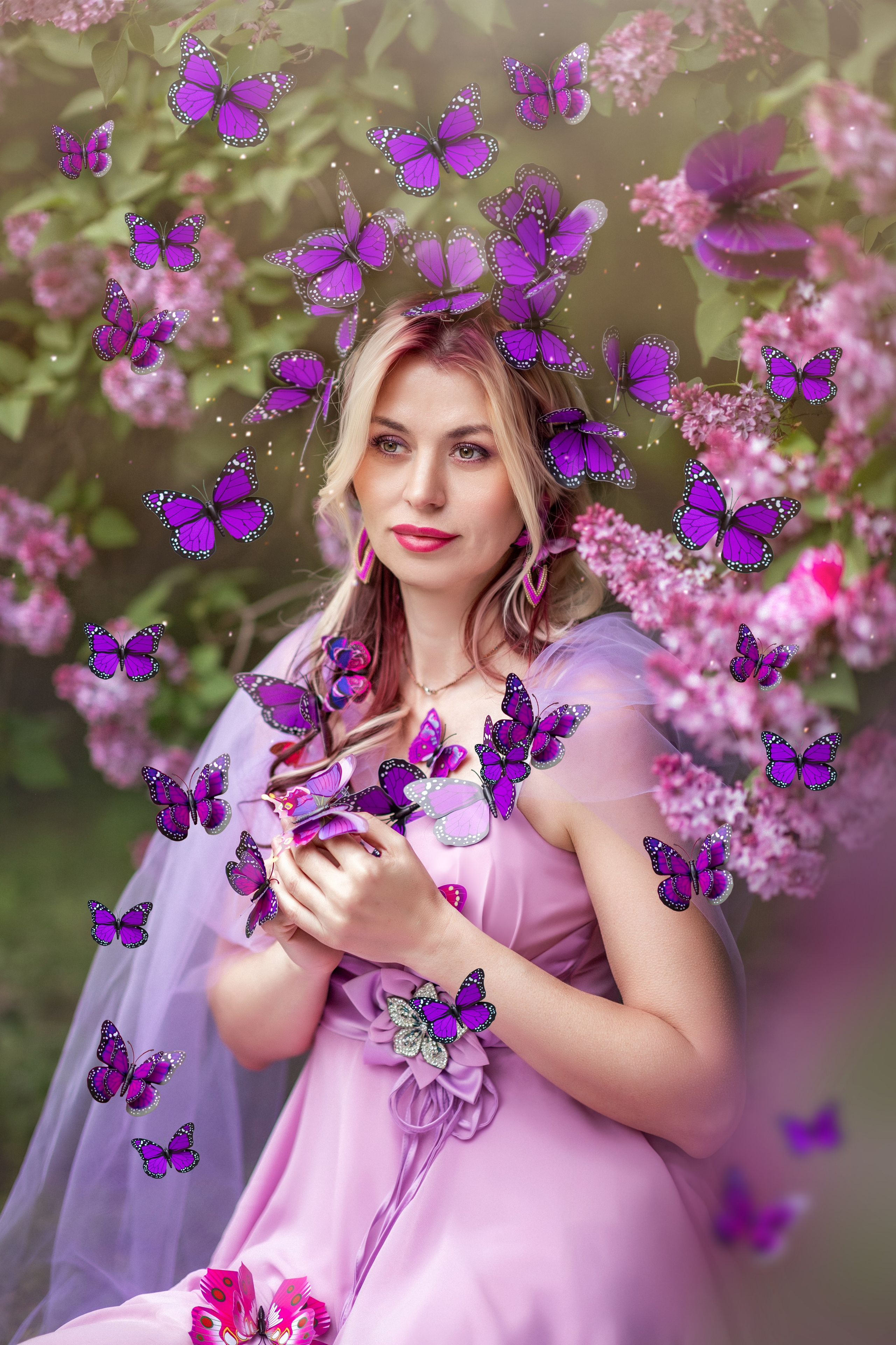 Фотопроект «фиолетовые Бабочки». Фотограф Алина Лебедь