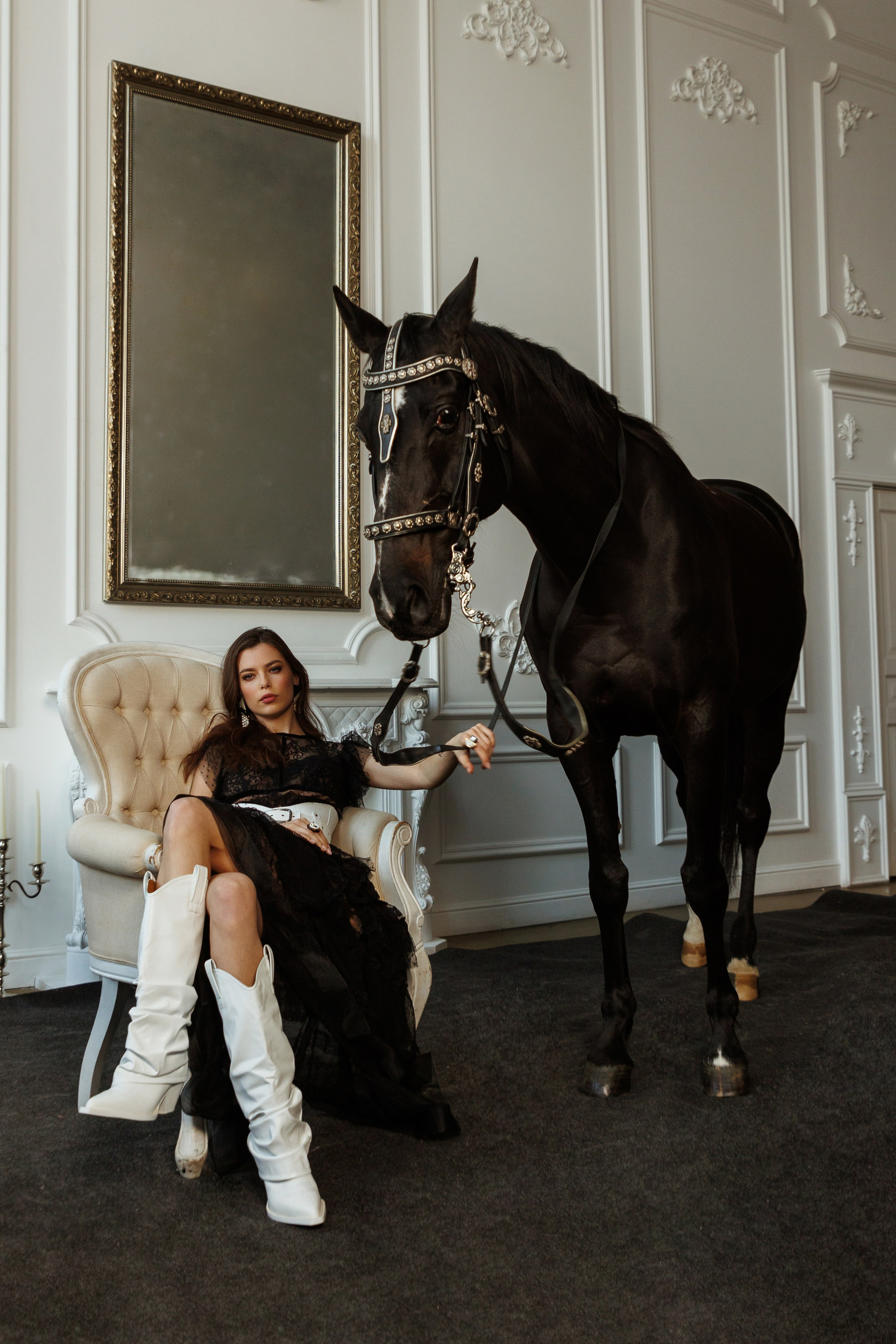 Лошадь в студии. Марковкина КрисТина