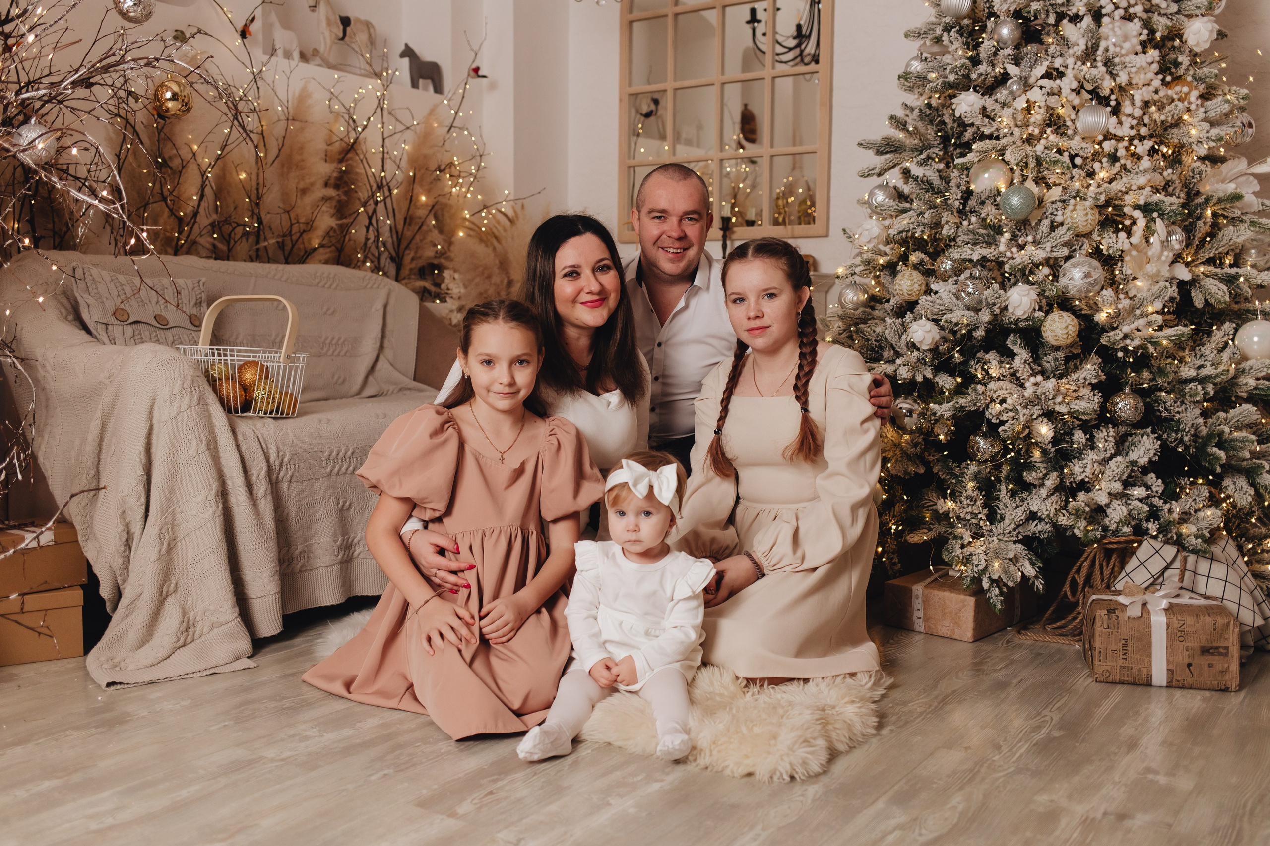 Семейная новогодняя фотосессия. Фотограф Елена Кириллова