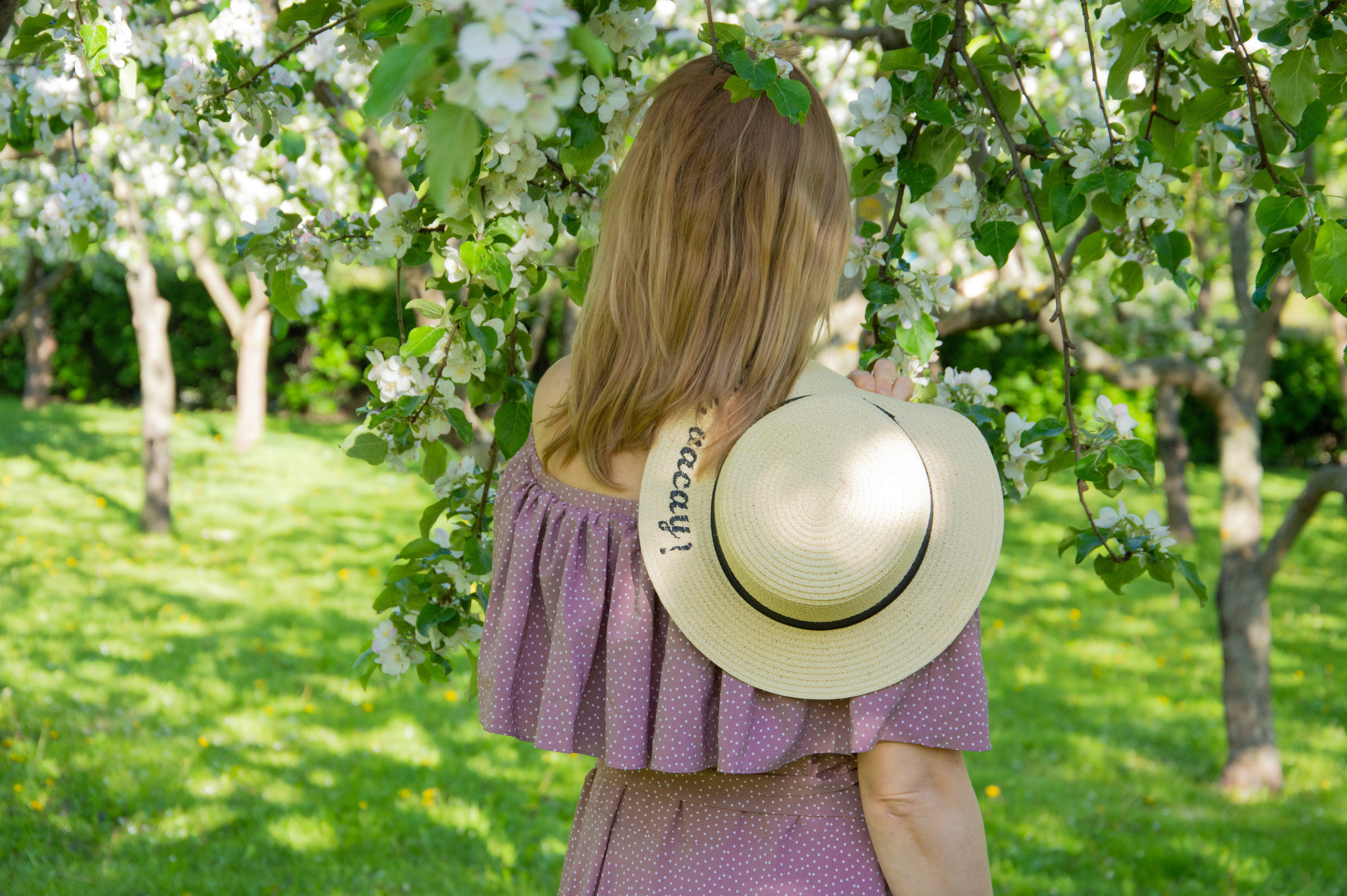 Прогулка в яблоневом саду