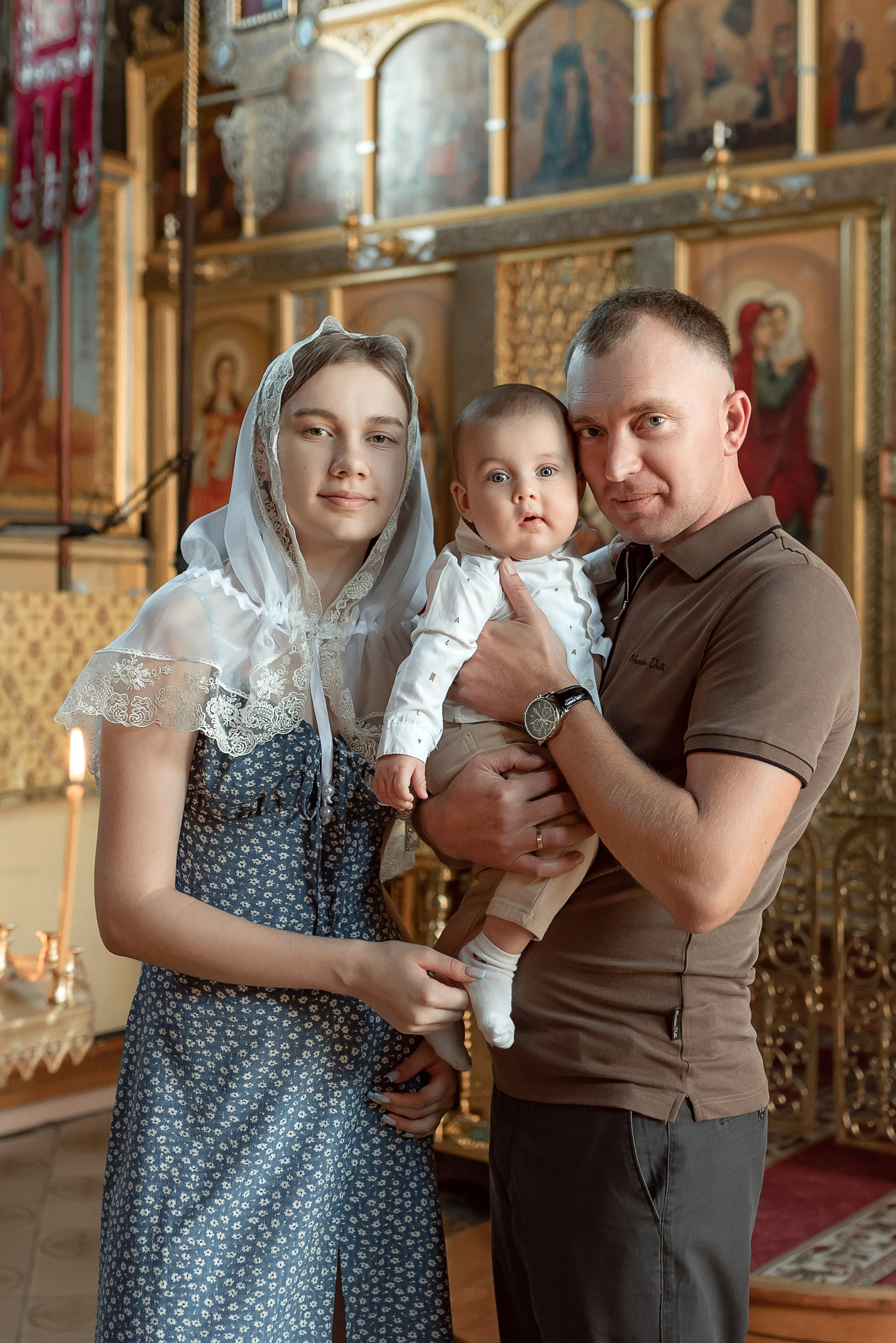 Крещение Захара. Семейный и детский фотограф Наталья Горда