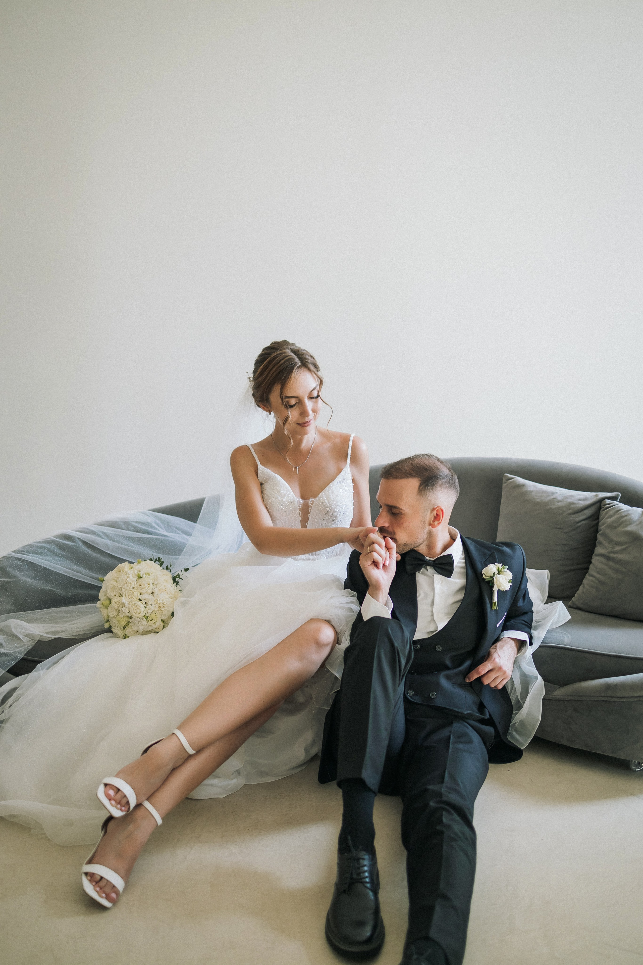 Свадебная прогулка Екатерины и Евгения. Свадебная фотография. Арина Рубах