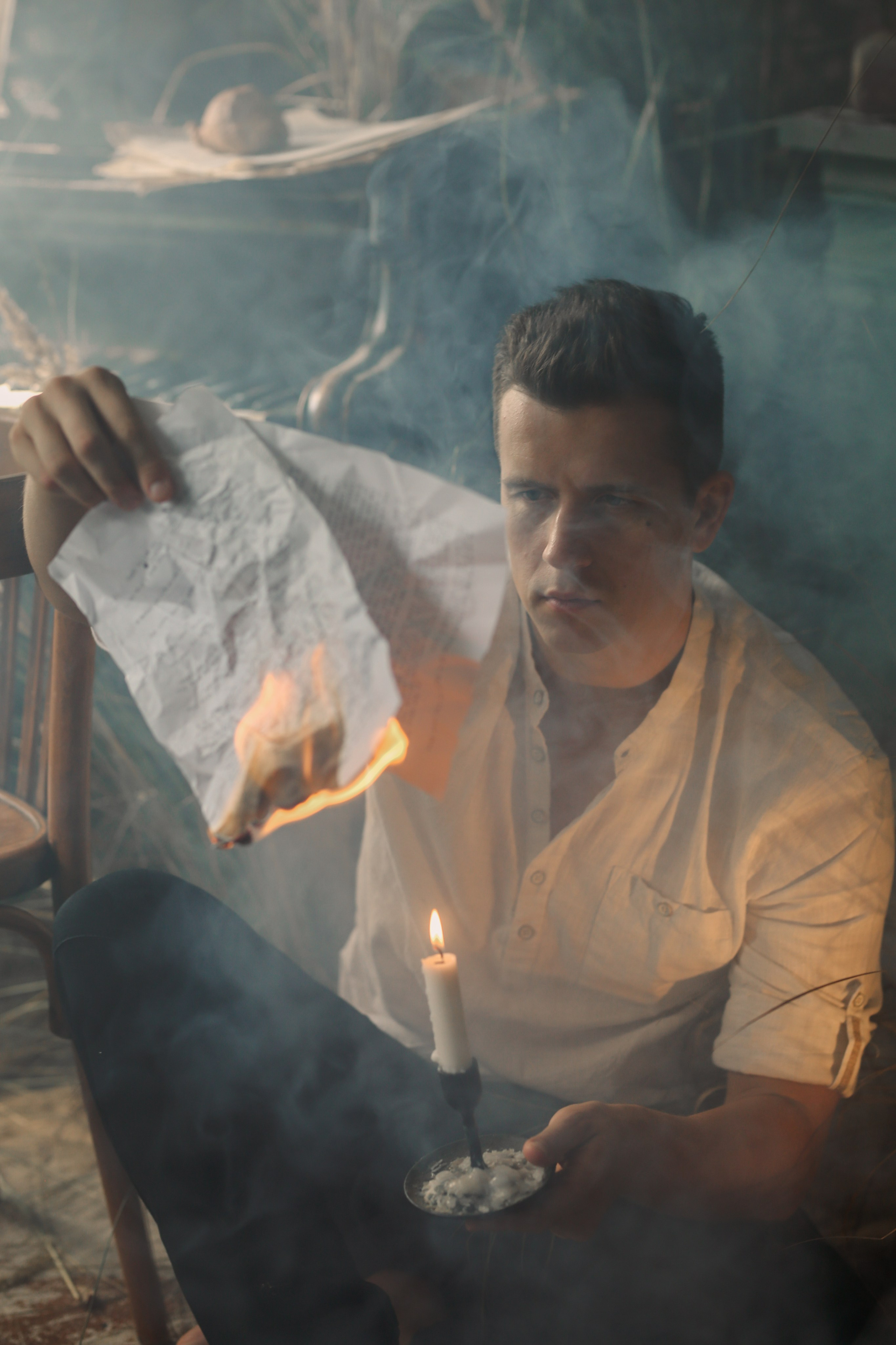 Писатель в Drozd House. Фотограф Анастасия Залевская