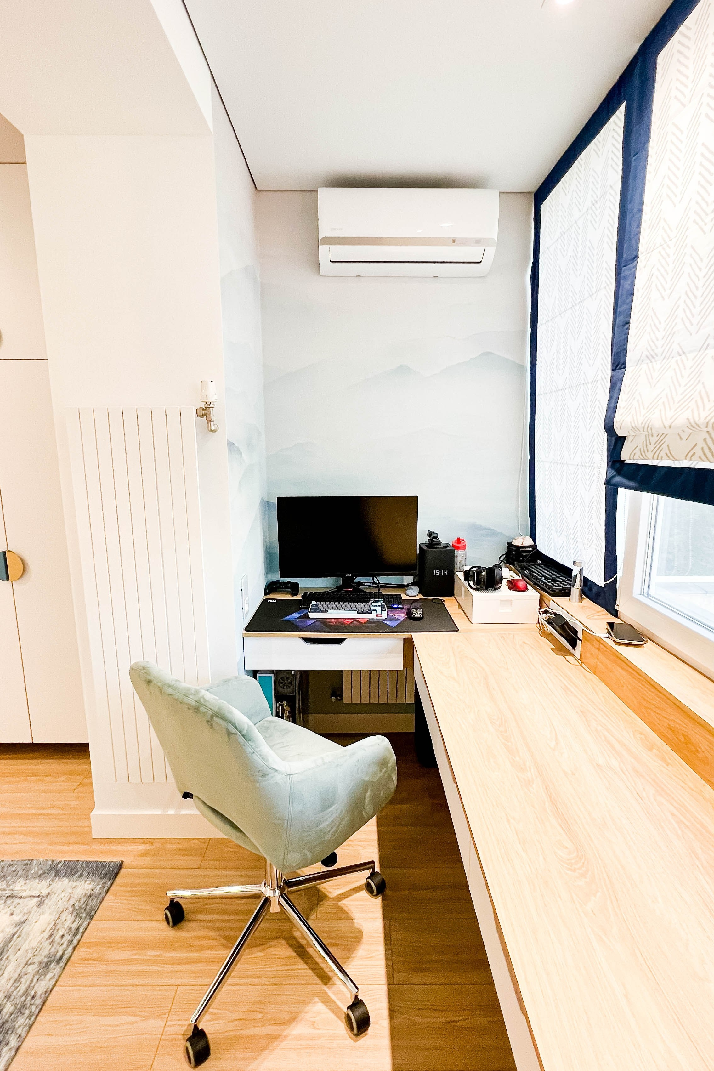 The apartment is in a modern style. Fotograf Dmitrii Donets