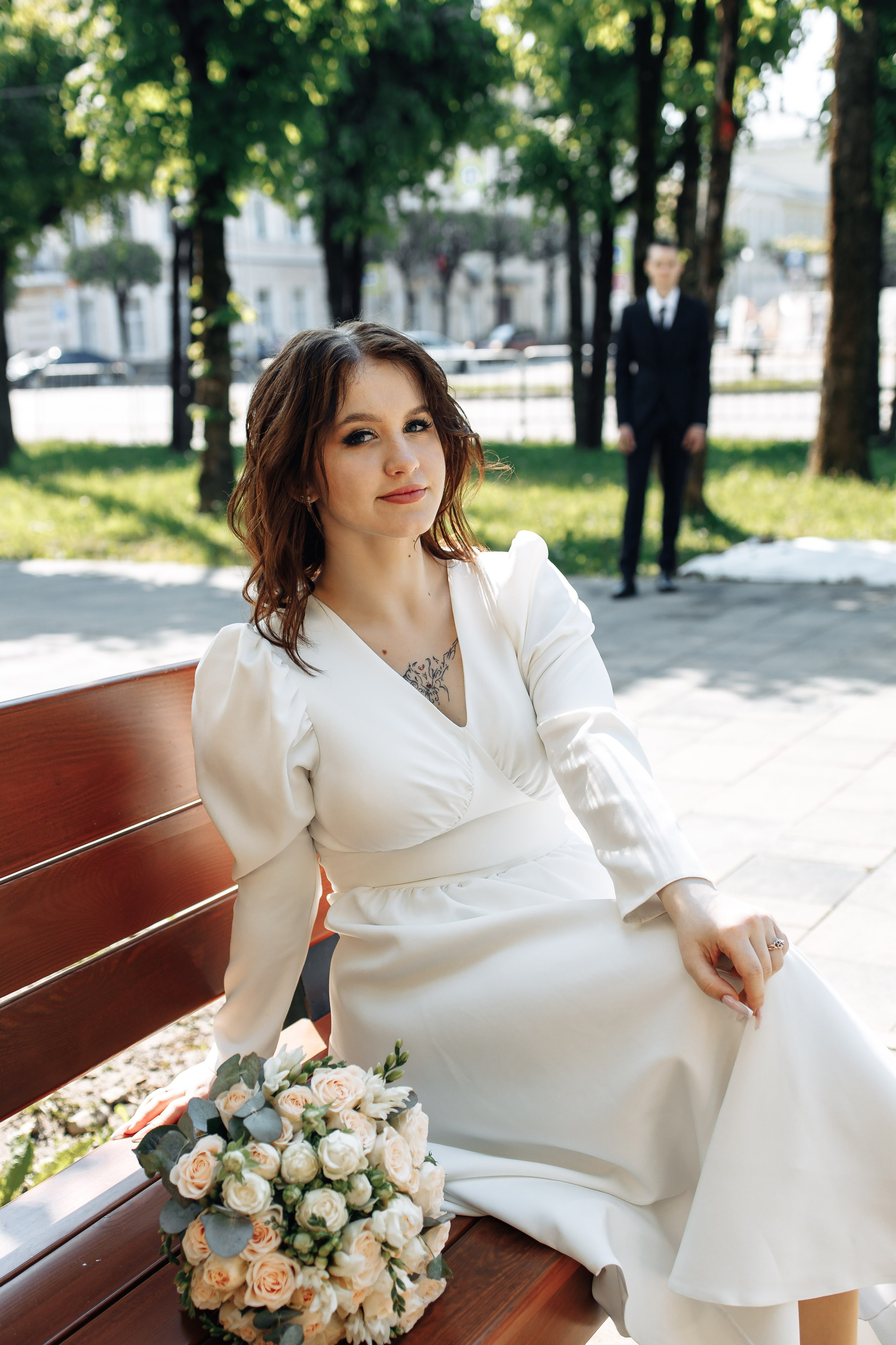 Свадебная прогулка в Смоленске. Свадебный фотограф Вашкевич Денис