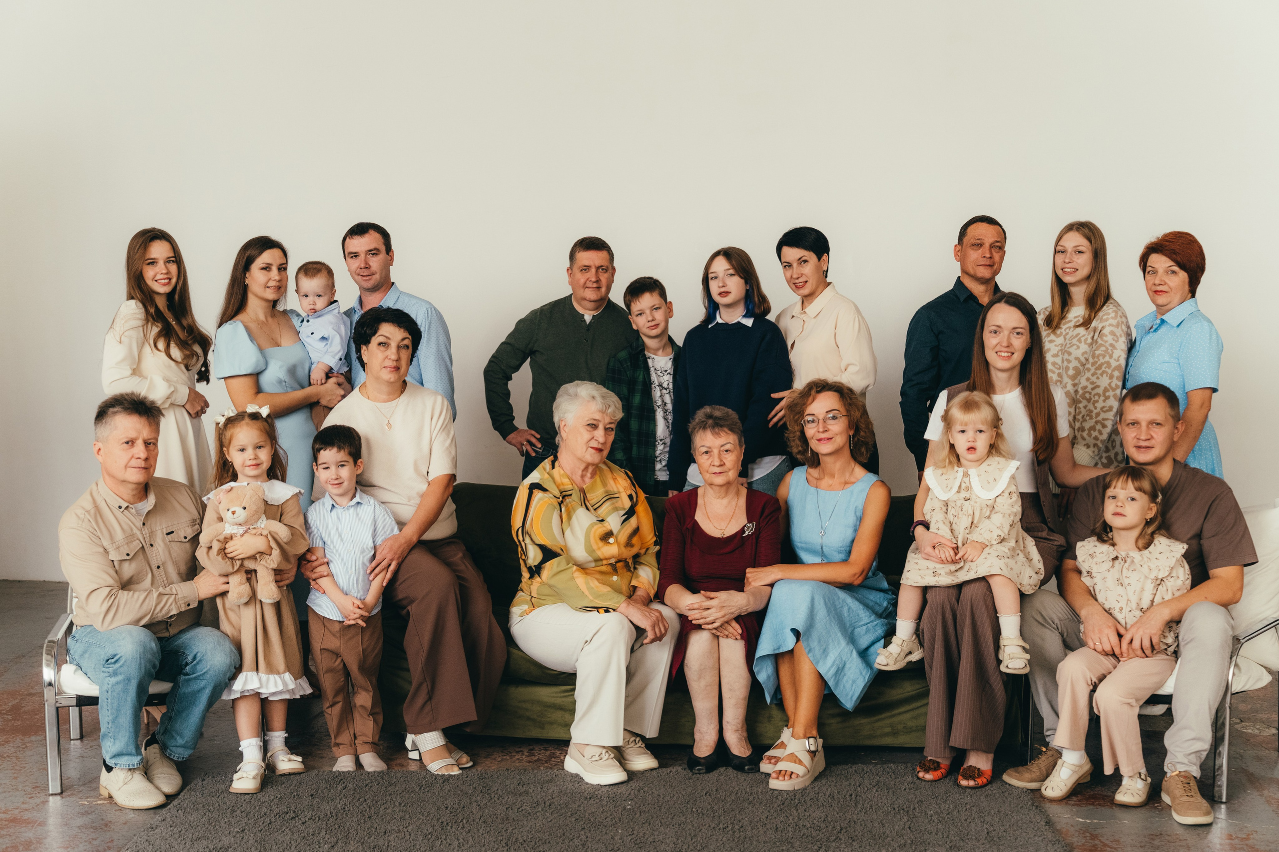 Большая семья. Семейный фотограф • Домашние съемки в Нижнем Новгороде