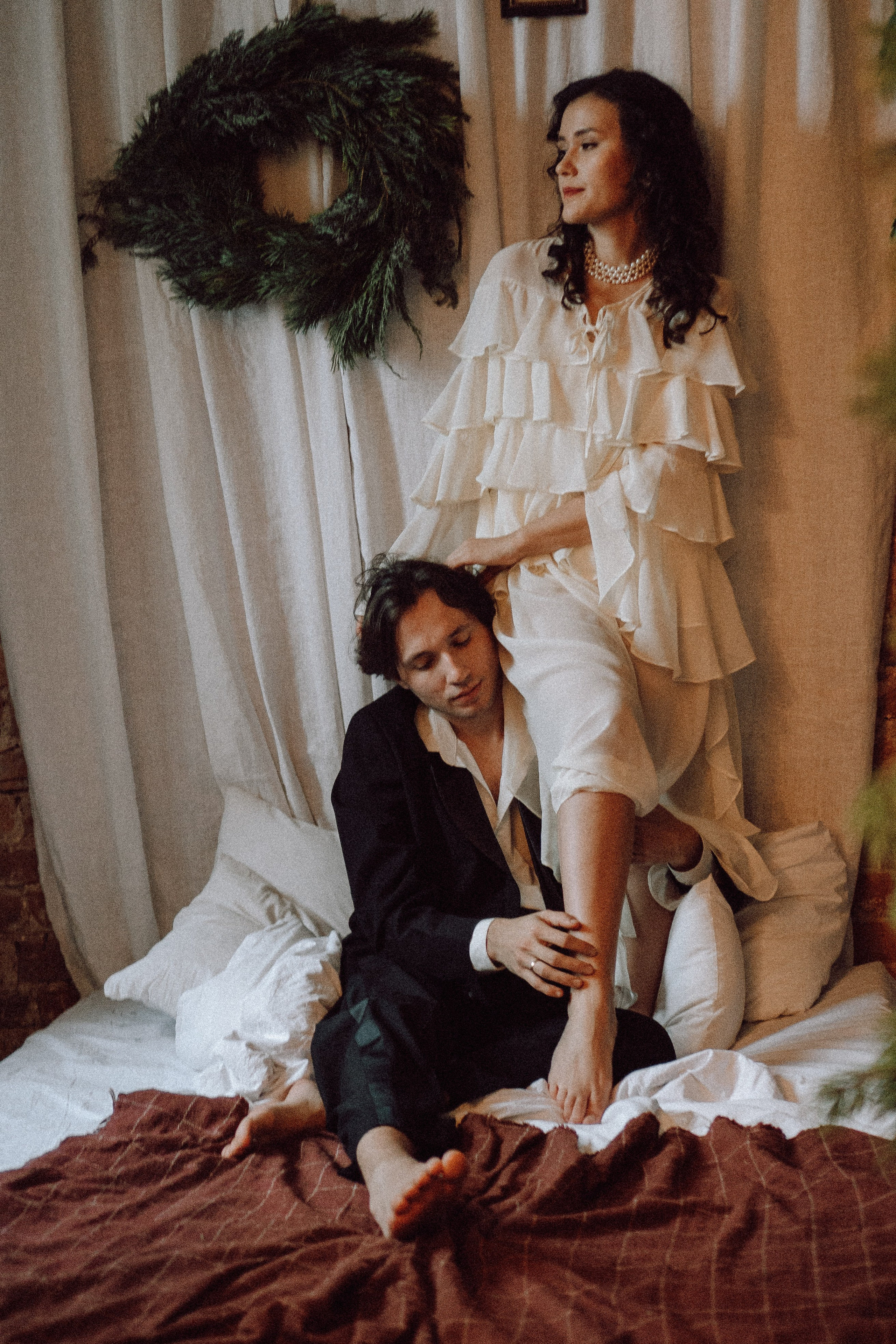 УТРО ЖЕНИХА И НЕВЕСТЫ В ФОТОСТУДИИ И ОСНОВНАЯ ФОТОСЕСИСИЯ ЗИМОЙ. Профессиональный фотограф, Санкт-Петербург — Виктория Богомолова