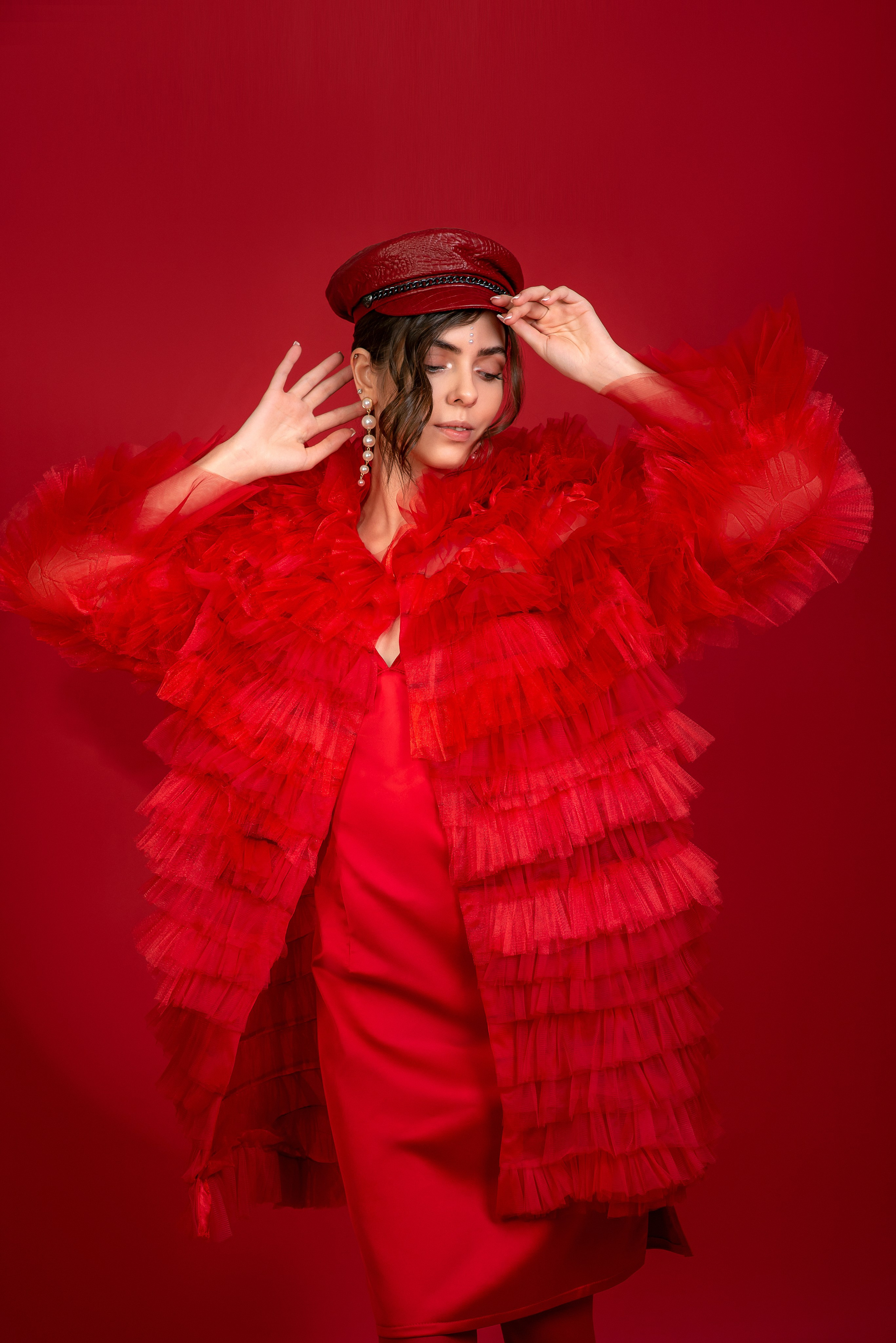 Фотосессия на красном фоне. Семейный и детский фотограф Наталья Горда