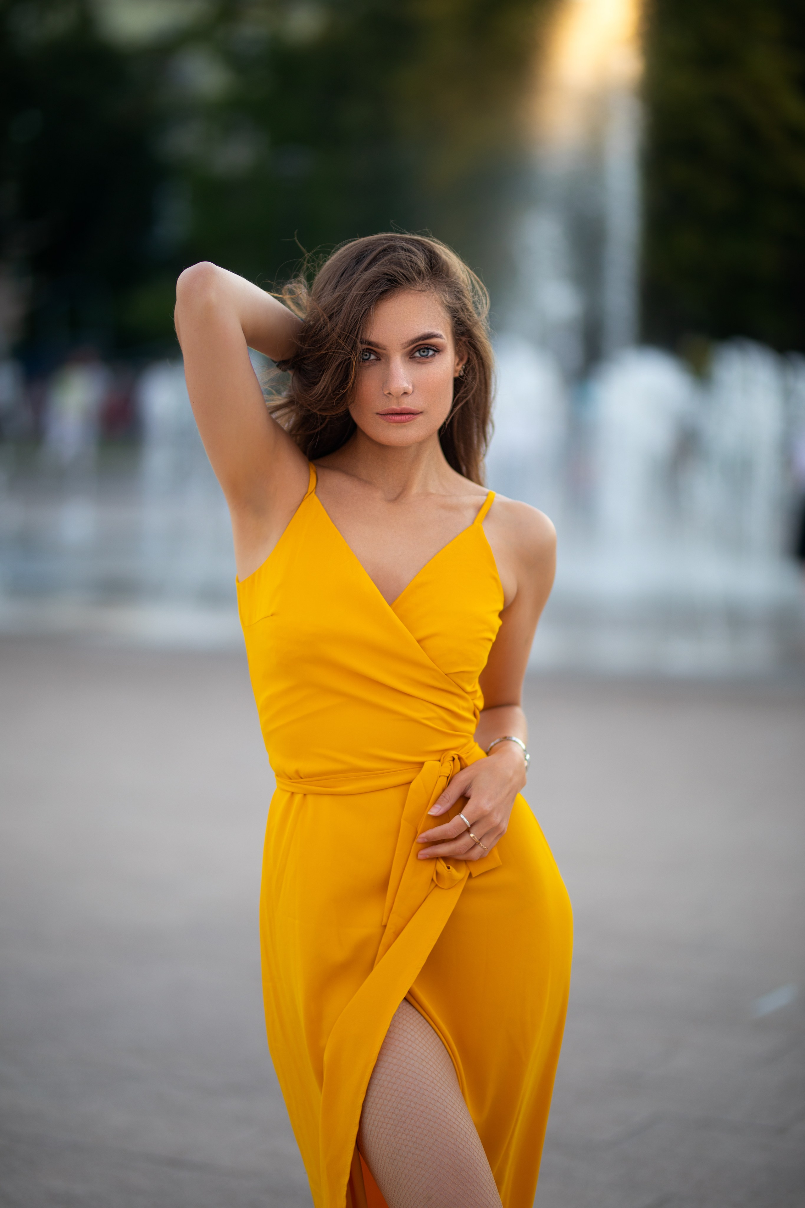 Летняя съемка с Екатериной на городской площади в Воронеже в формате для «себя»