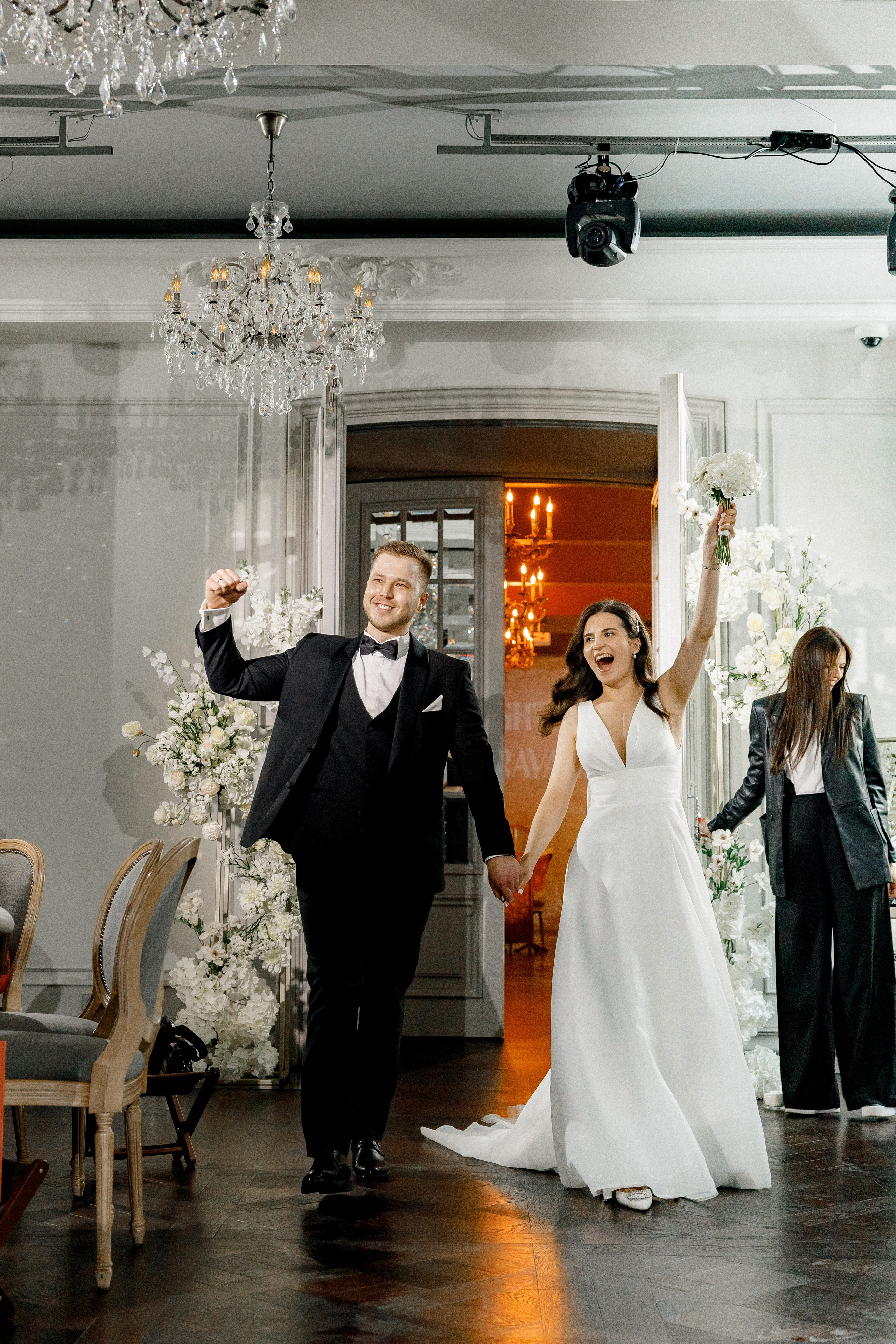 Свадебный ужин в Ресторане Michel на Красной Пресне. Свадебный фотограф в Москве и Санкт-Петербурге Денис Ходюков