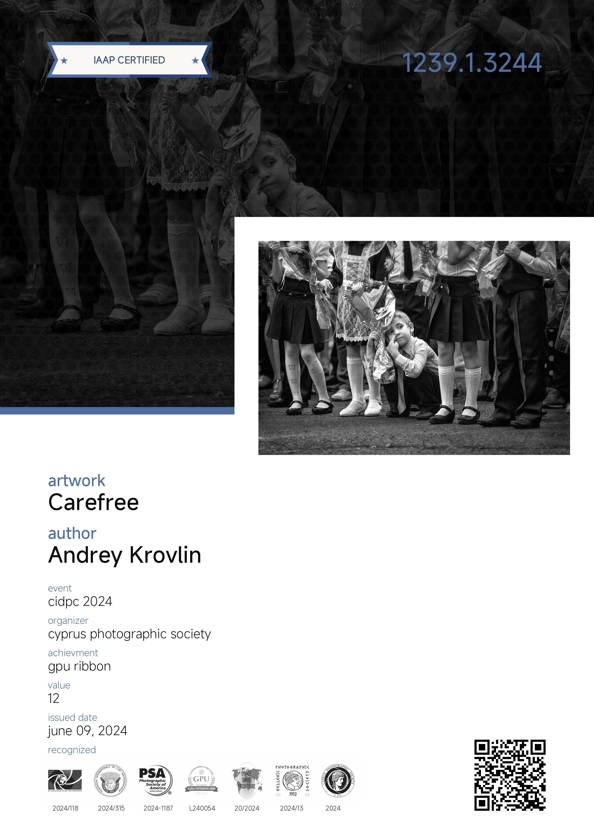 Остальные награды (дипломы, акцепты, работы участвующие в фотовыставках). Андрей Кровлин — фотограф в Славянке