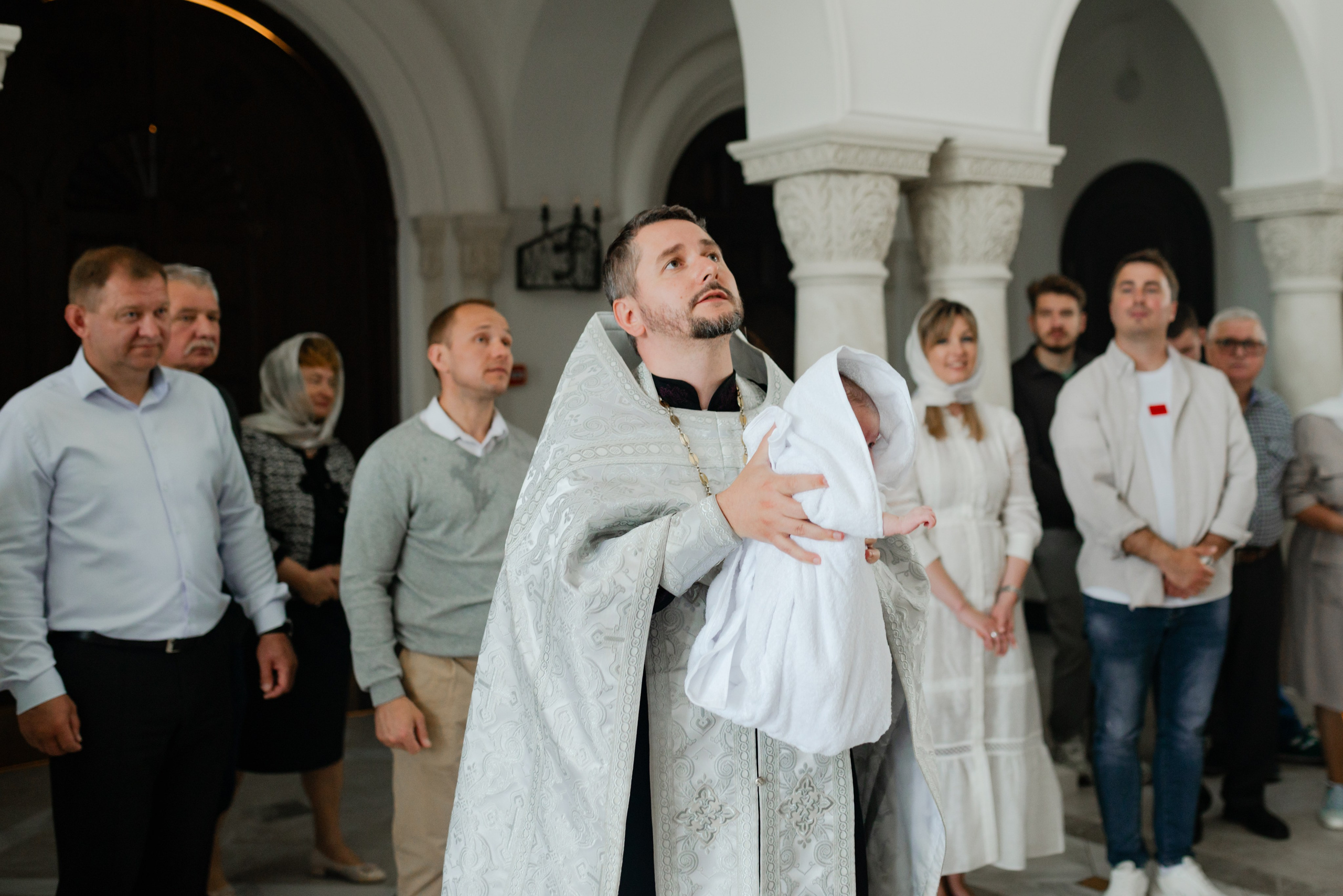 Крещение в Храме Воздвижения Креста Господня. Свадебный фотограф в городе Минск Крохмалюк Анна
