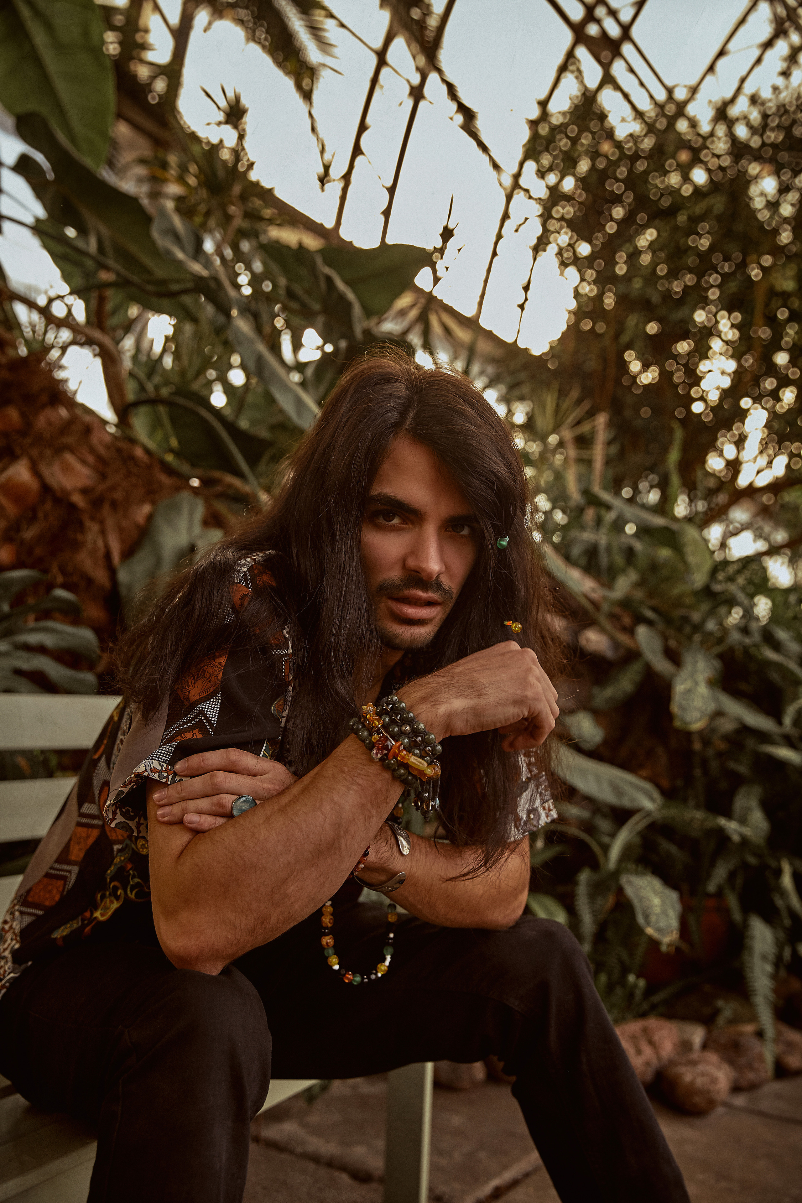 Съемка мужского портрета в оранжерее Таврического сада. Рекламный фотограф Санкт-Петербург Катерина Мишкель