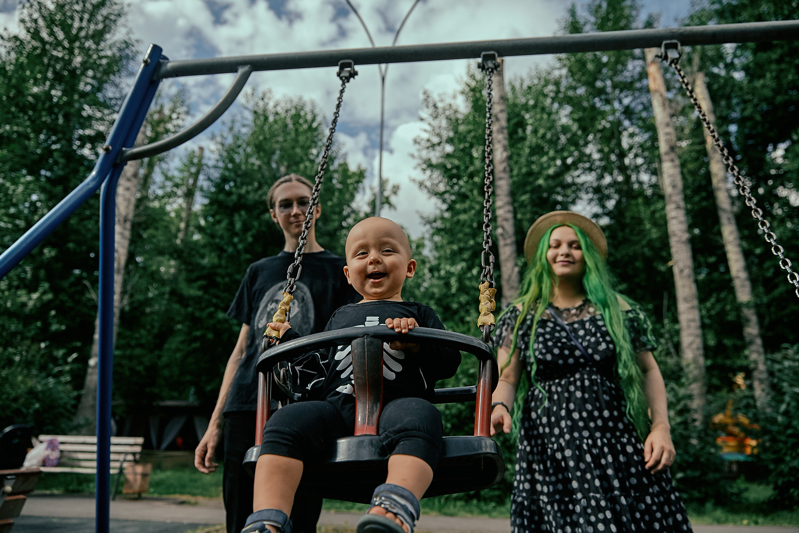 Летняя Семейная фотосессия в парке. Рекламный фотограф Санкт-Петербург Катерина Мишкель