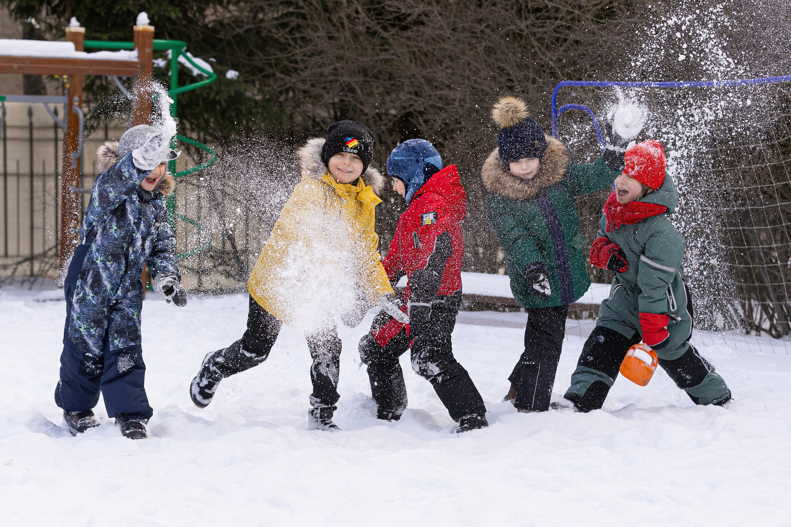 Зима в детском саду. Свадебный, семейный, детский фотограф в Санкт-Петербурге