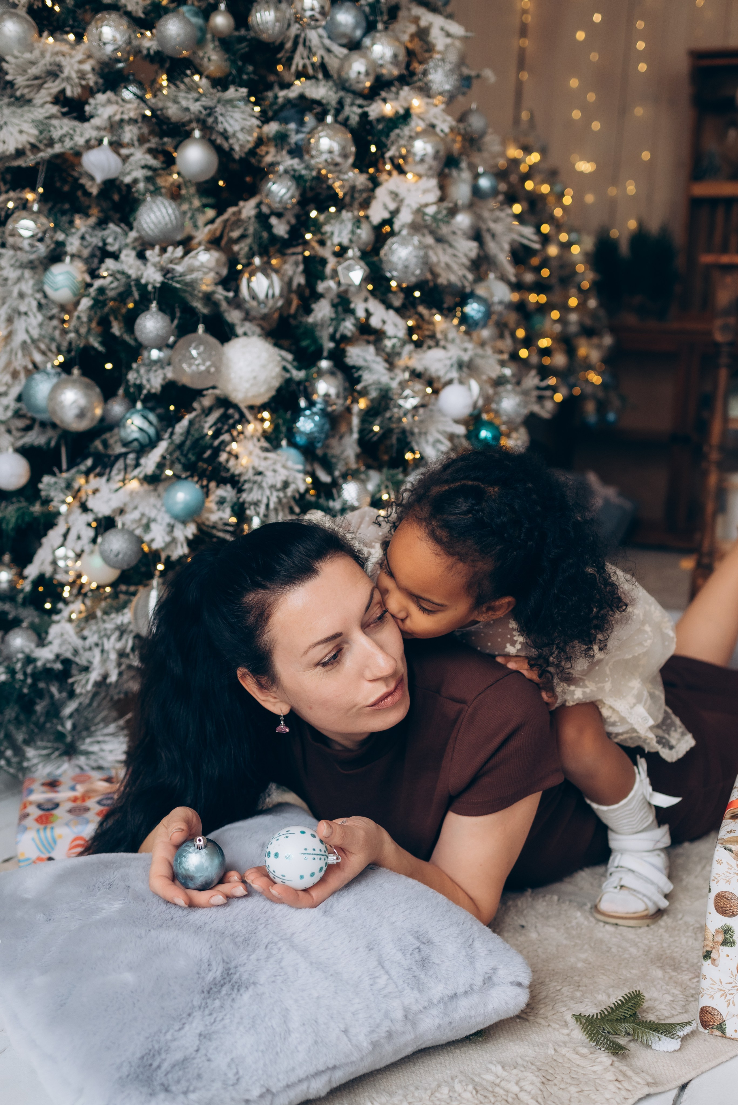 Новый год Наталья с дочкой. Семейный фотограф в Тюмени Ксения Мязитова