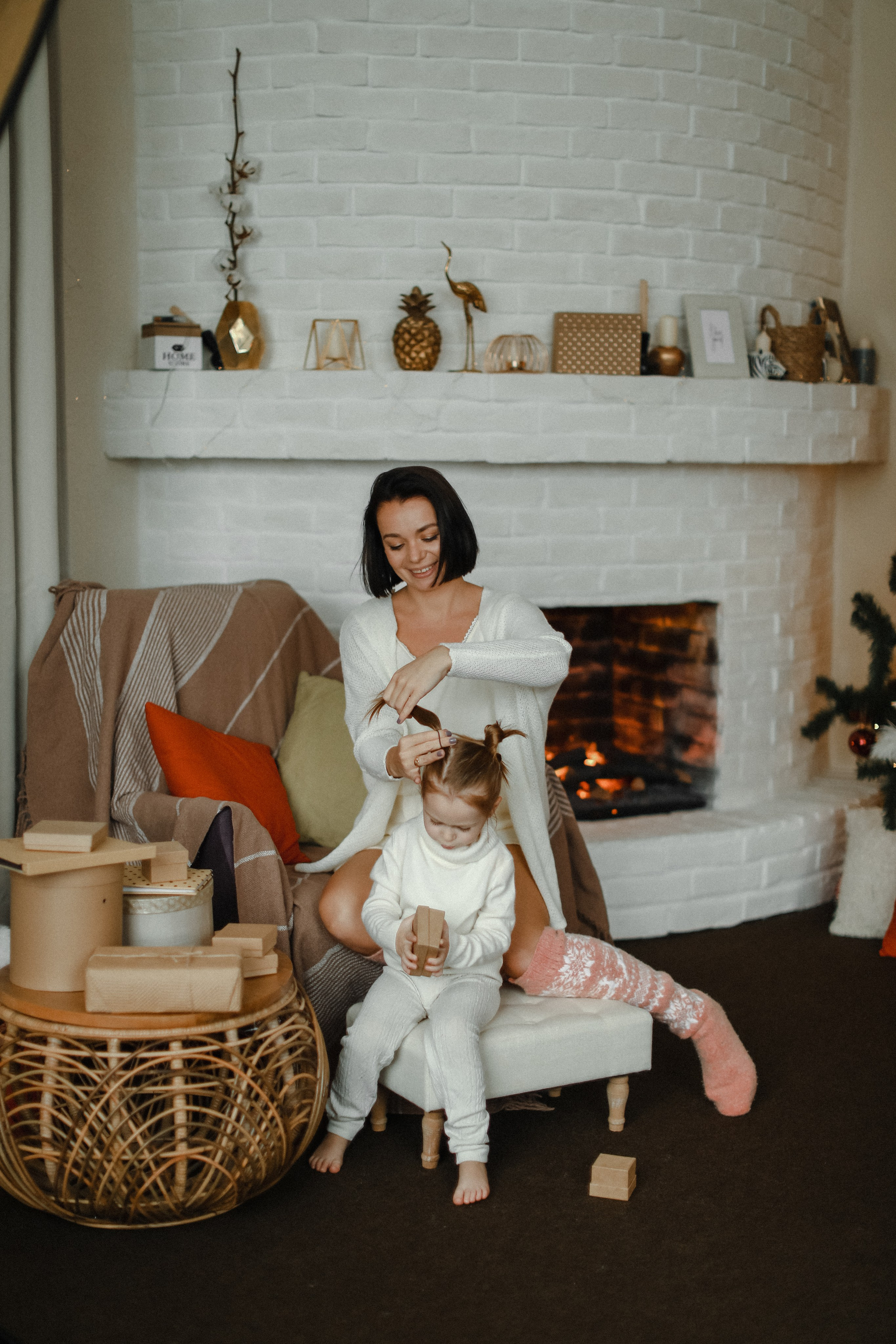 Новогодняя фотосессия мамы и дочки. Свадебный и семейный фотограф Скрынник Светлана