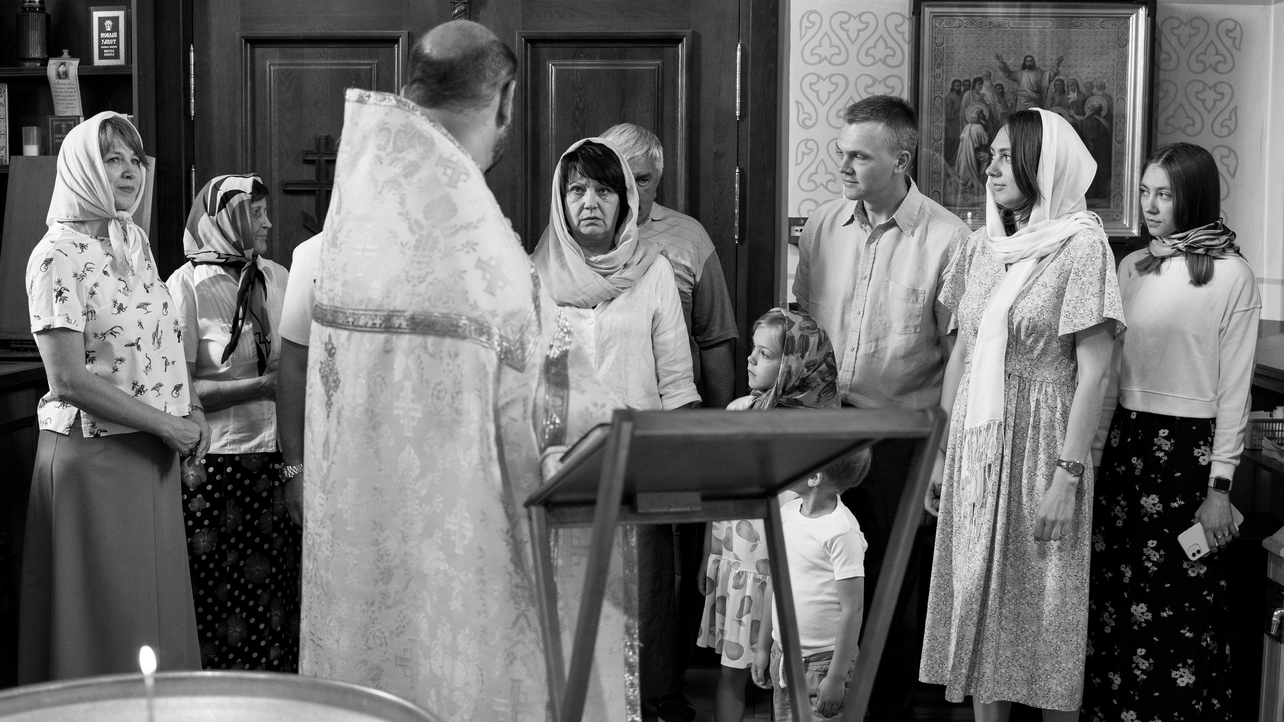 Таинство Крещения в Церкви Святого Пророка Ильи. Фотосъемка Крещения. Фотограф на Крещение. Таинство Крещения в Москве. Крещение в г. Видное, г. Домодедово.